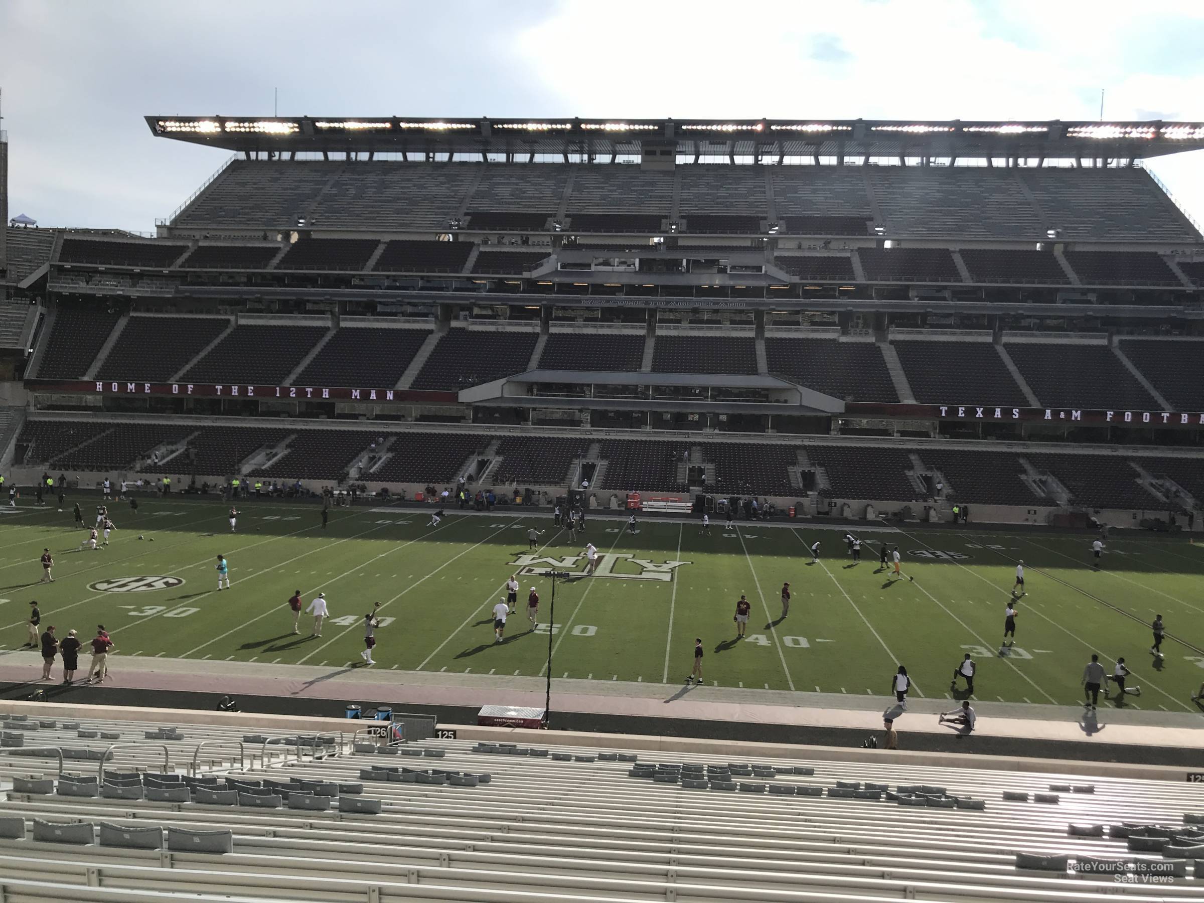 section 125, row 35 seat view  - kyle field