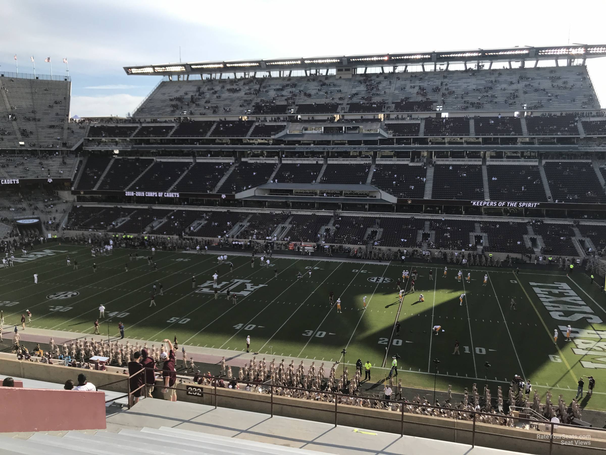section 232, row 20 seat view  - kyle field