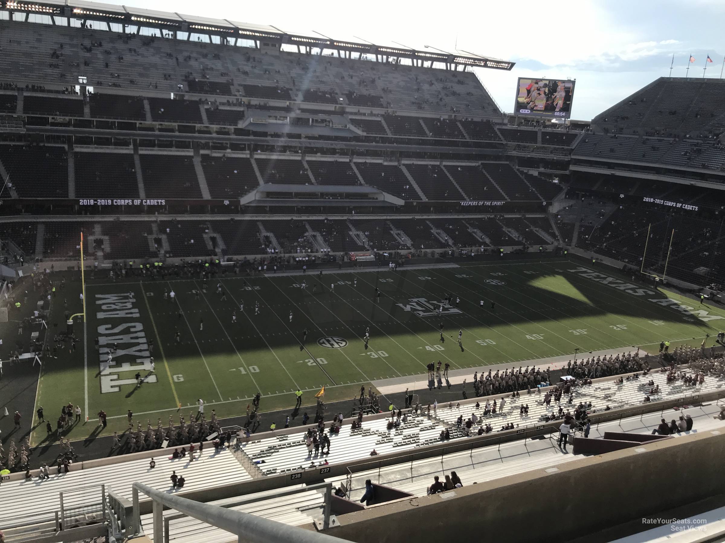 section 338, row 5 seat view  - kyle field