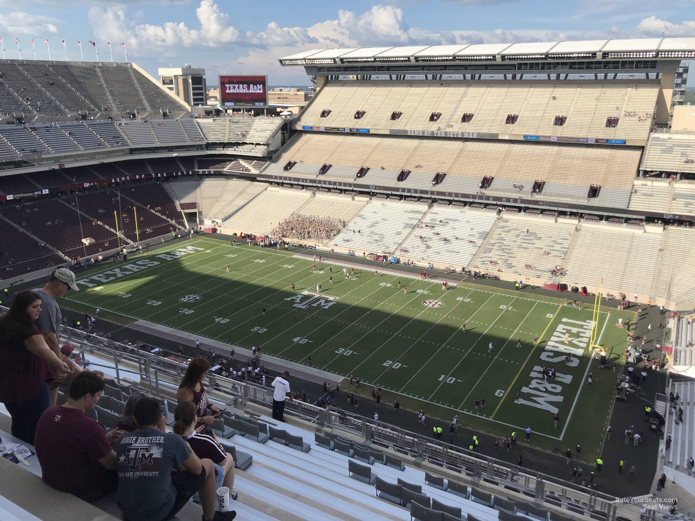 section 401, row 15 seat view  - kyle field