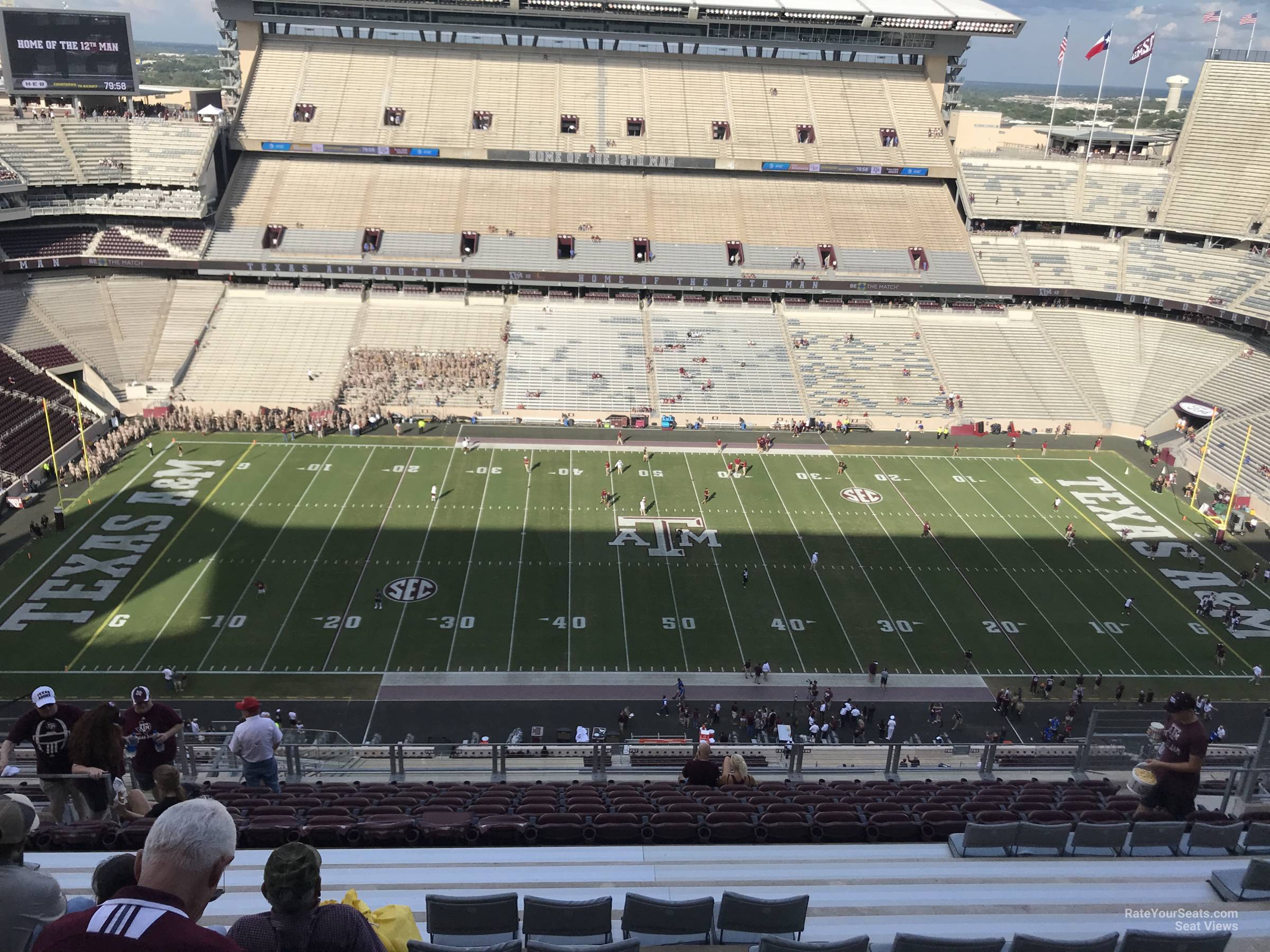 section 405, row 14 seat view  - kyle field