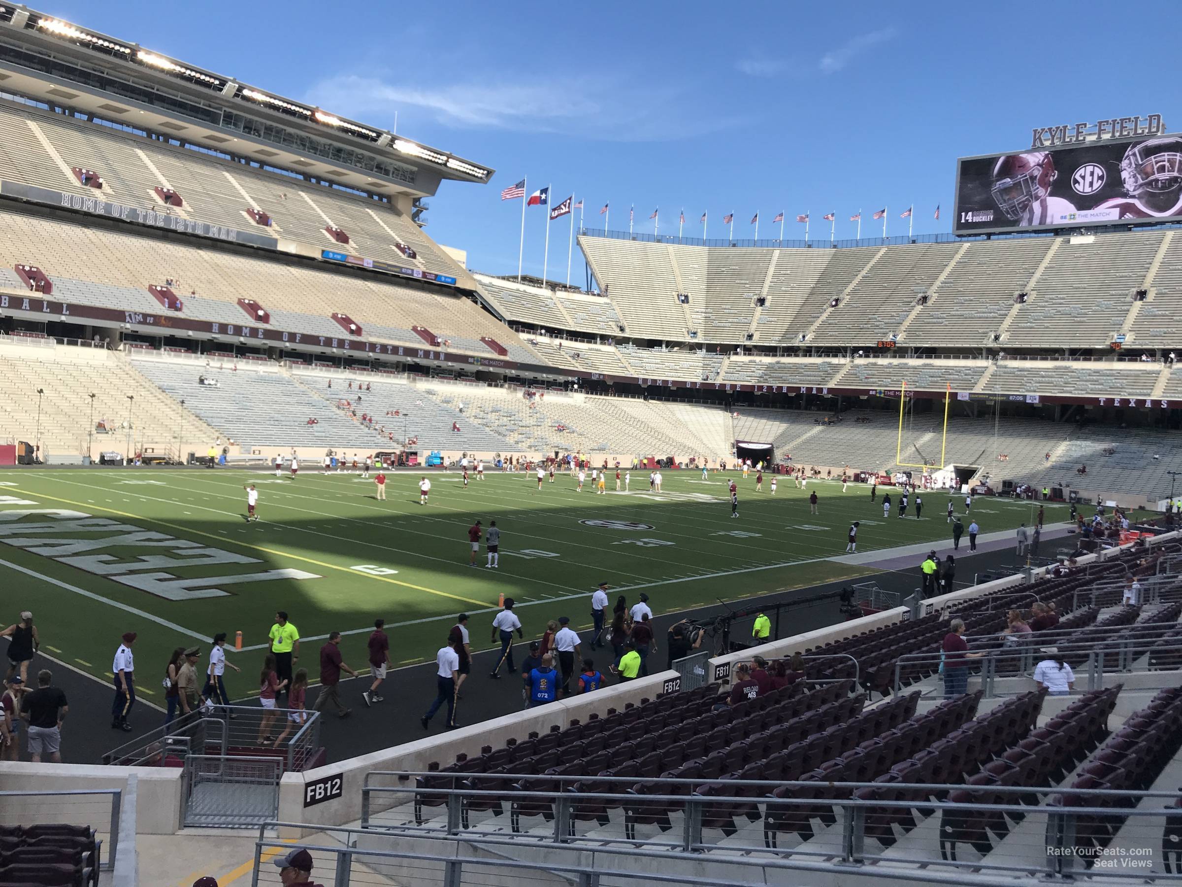 field box 13, row 20 seat view  - kyle field