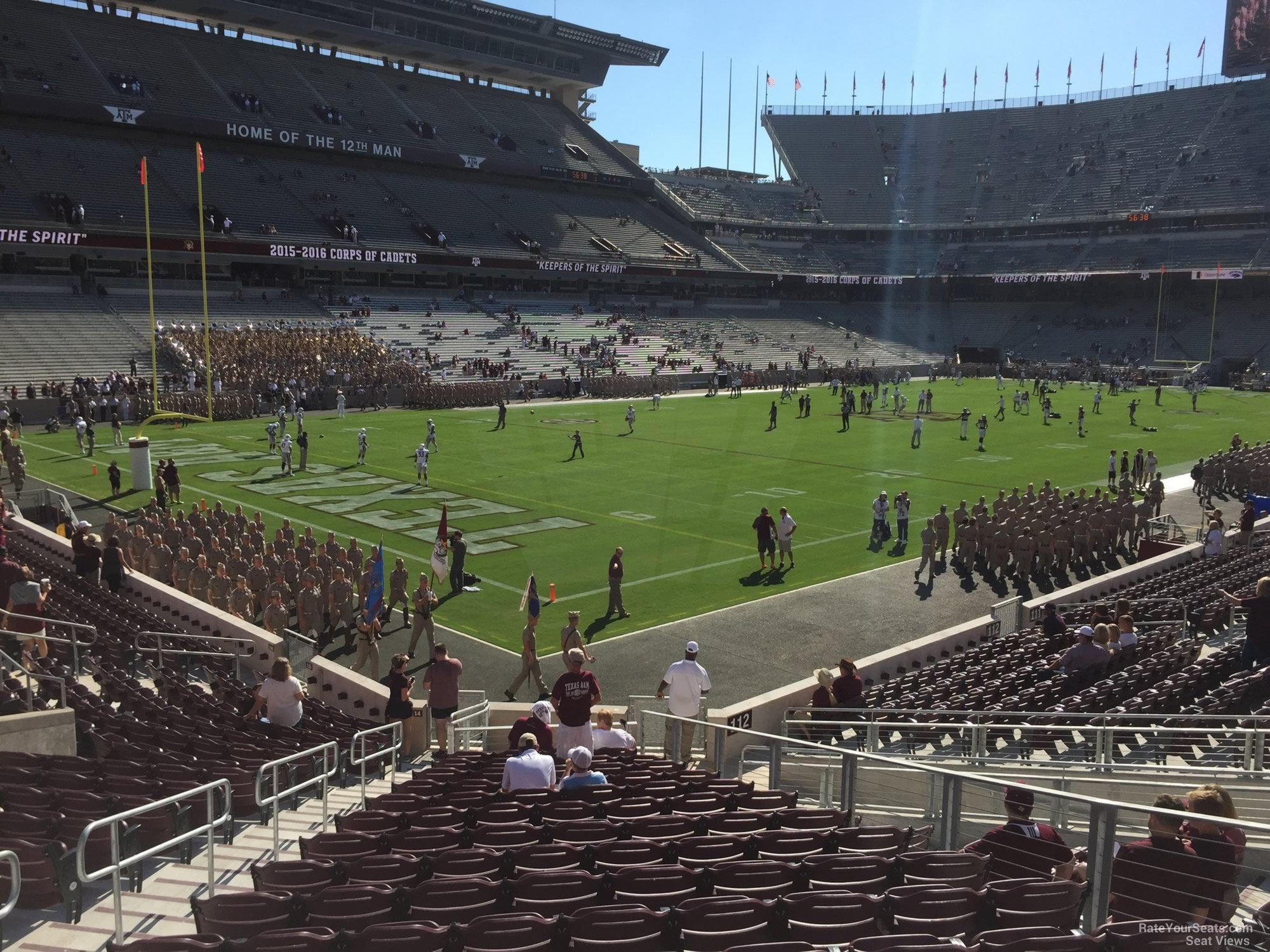 section 114, row 20 seat view  - kyle field