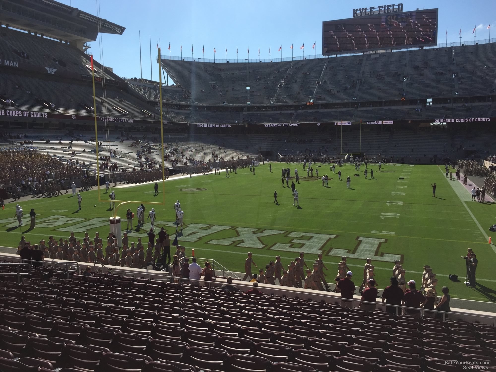 section 116, row 20 seat view  - kyle field