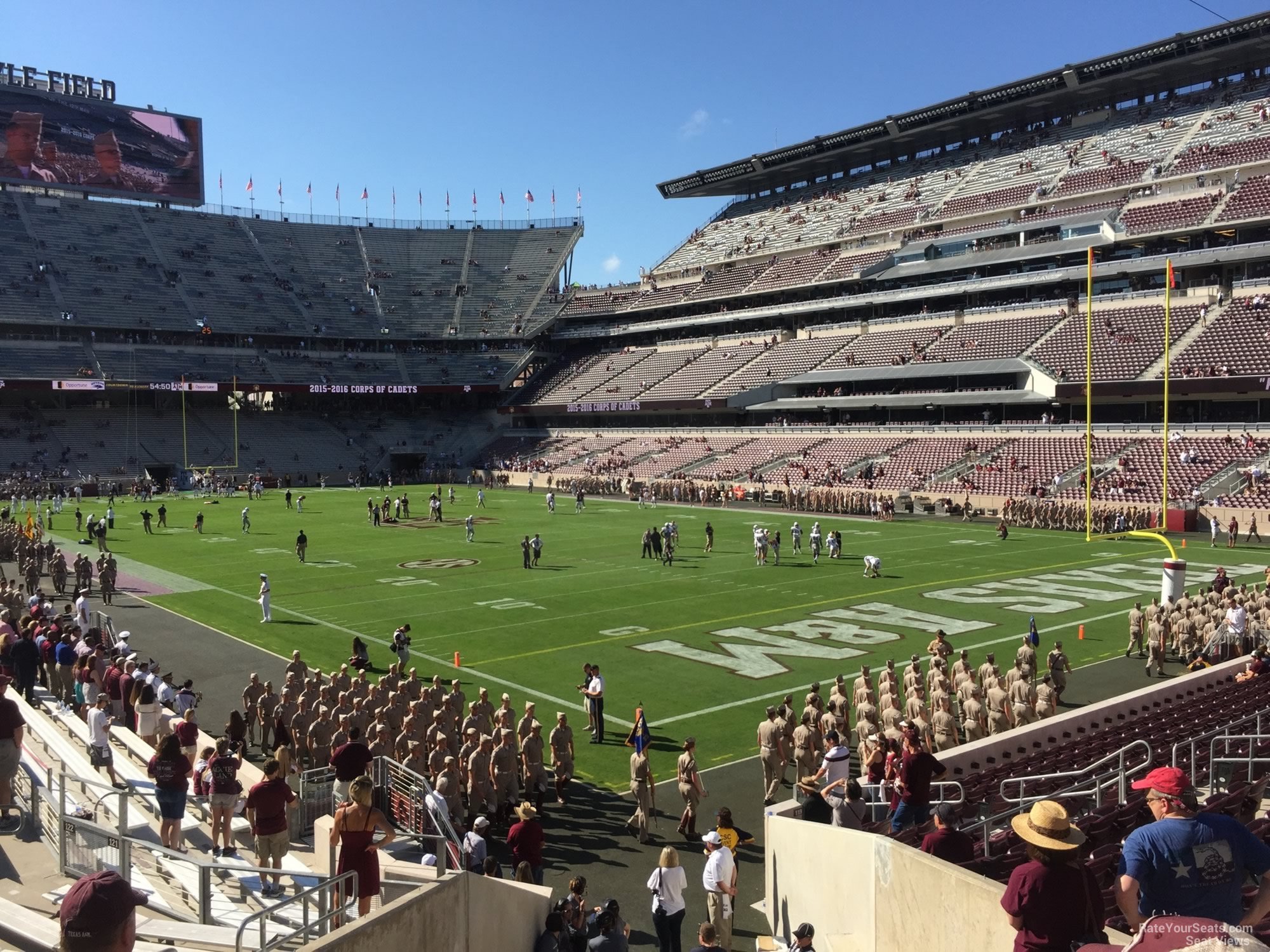 section 120, row 20 seat view  - kyle field
