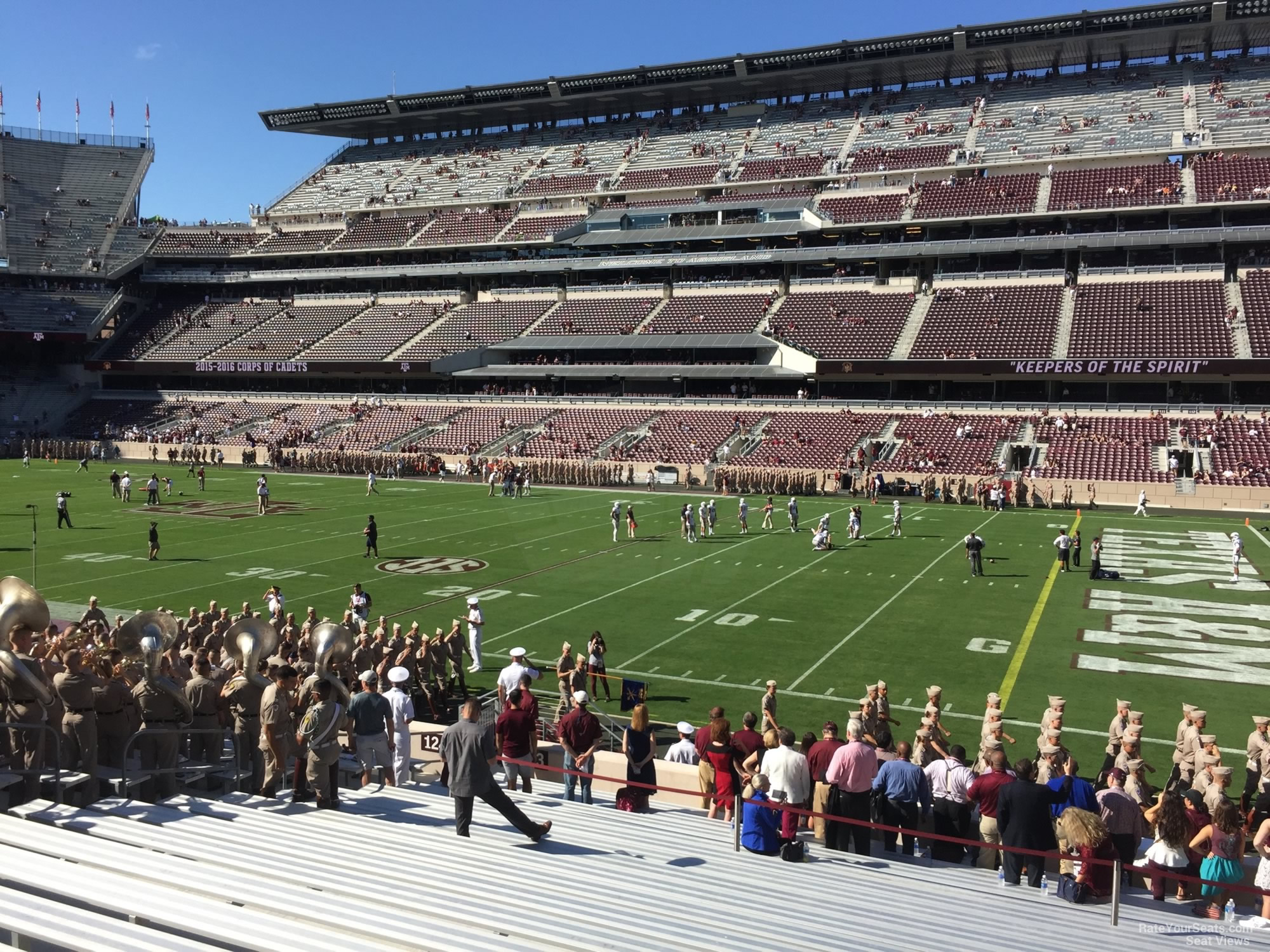 section 123, row 20 seat view  - kyle field