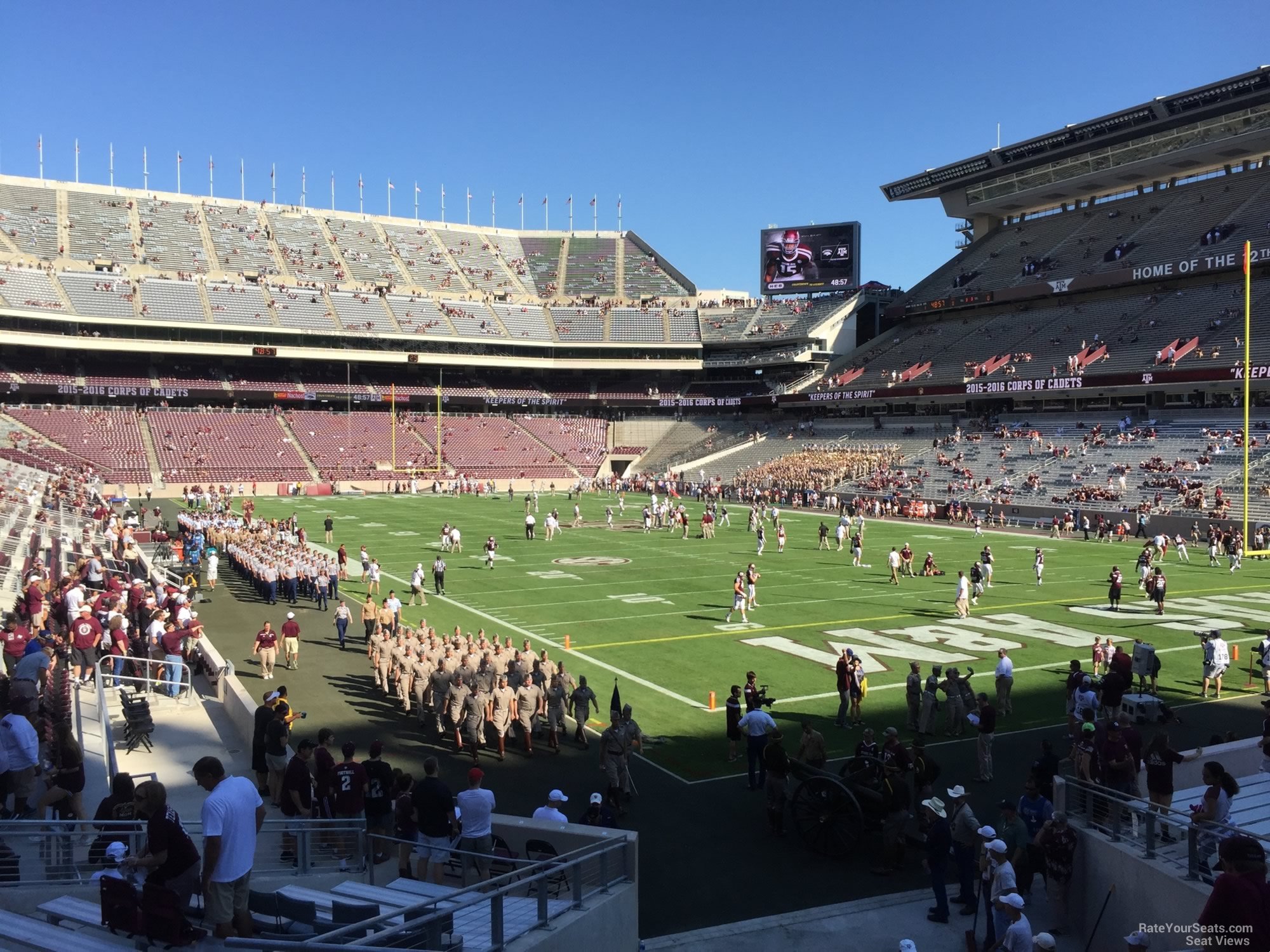 section 134, row 20 seat view  - kyle field