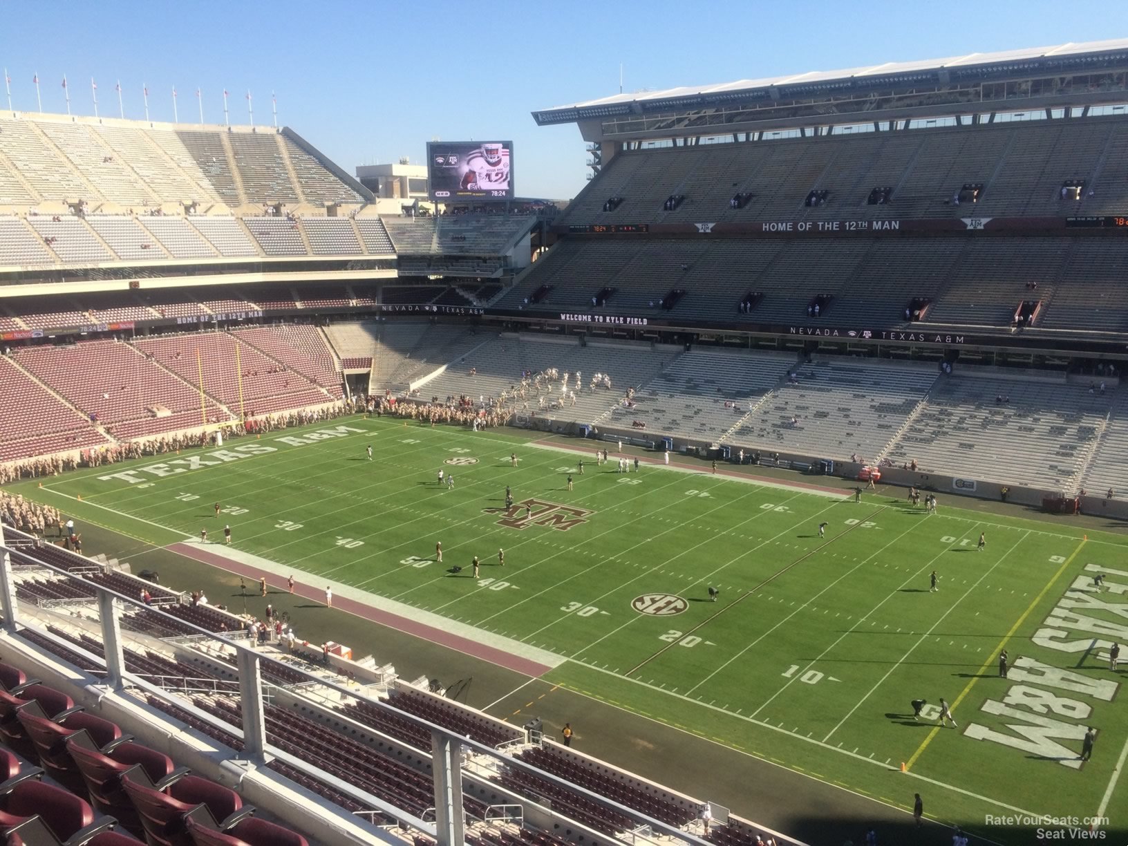 section 302, row 3 seat view  - kyle field