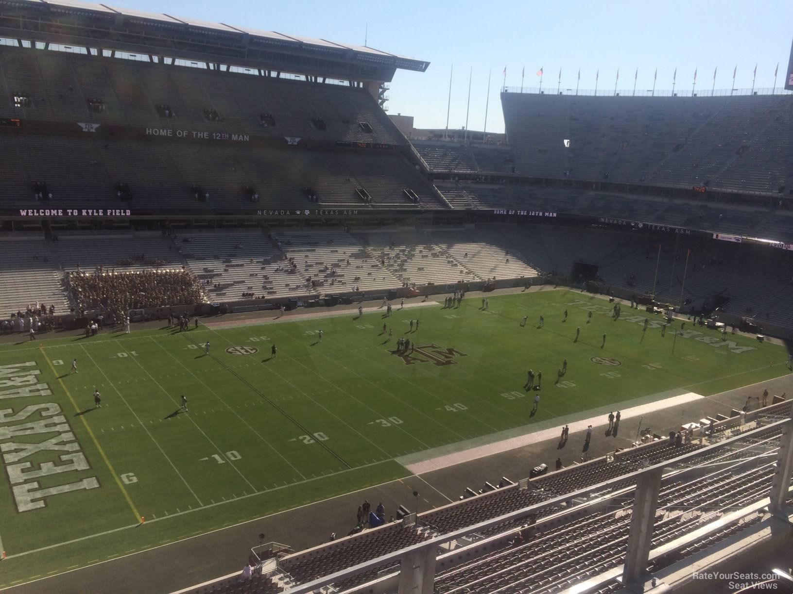 section 311, row 3 seat view  - kyle field