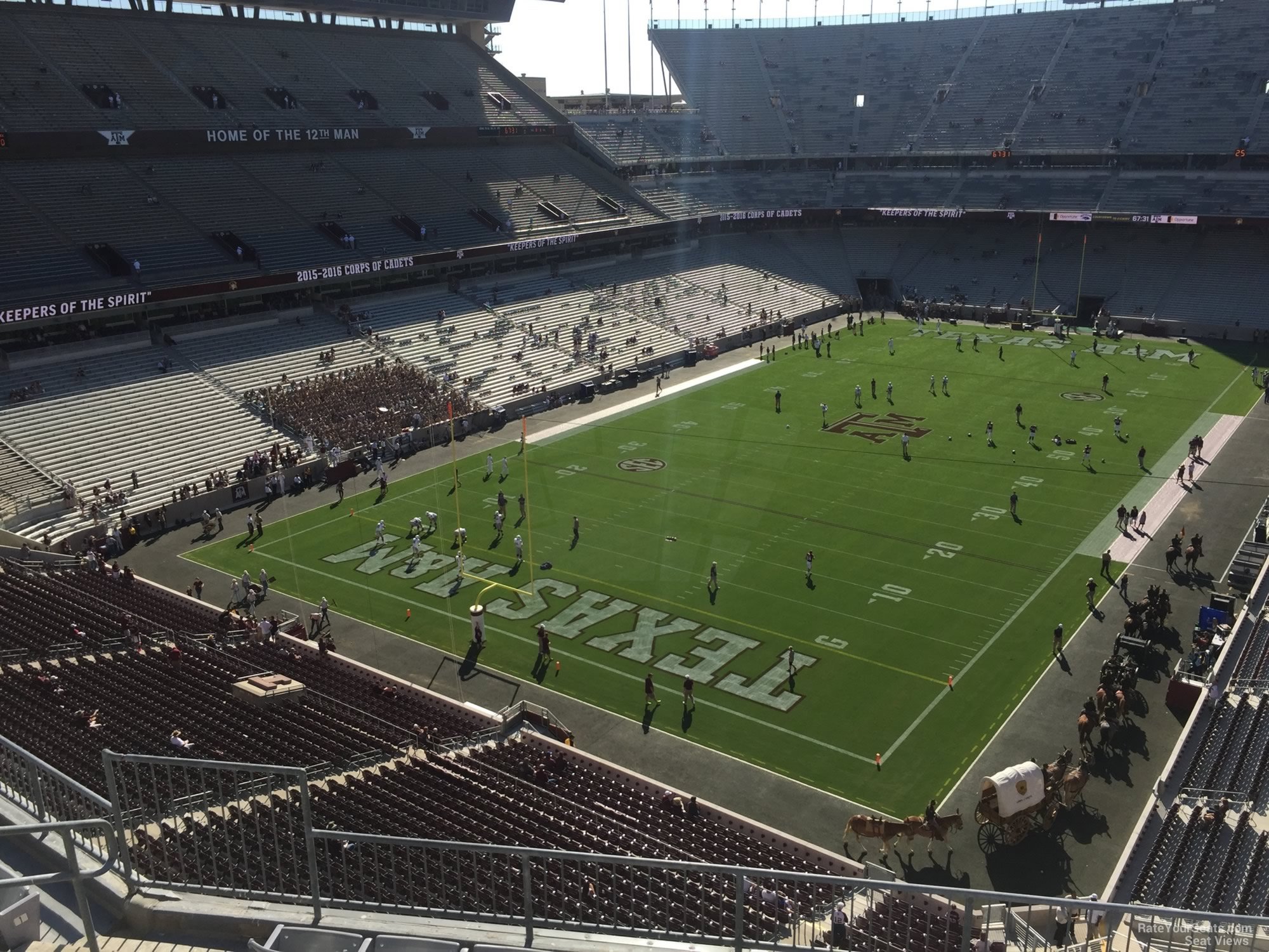 section 316, row 6 seat view  - kyle field