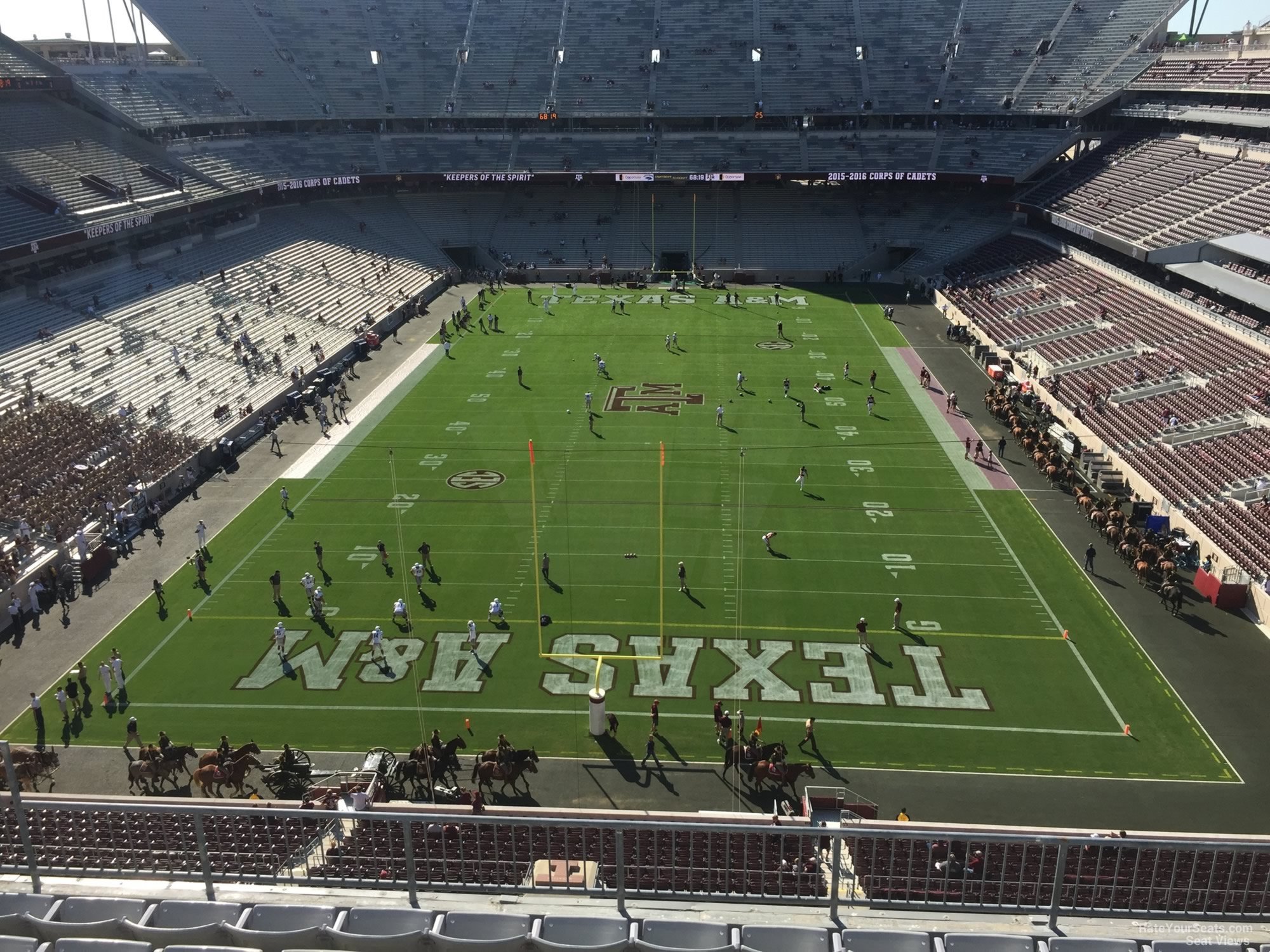 section 320, row 6 seat view  - kyle field