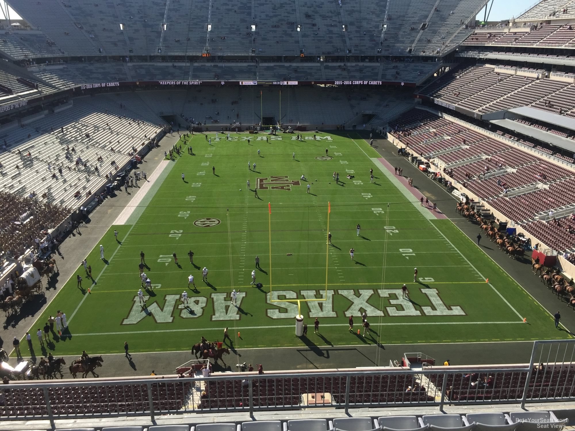 section 321, row 6 seat view  - kyle field