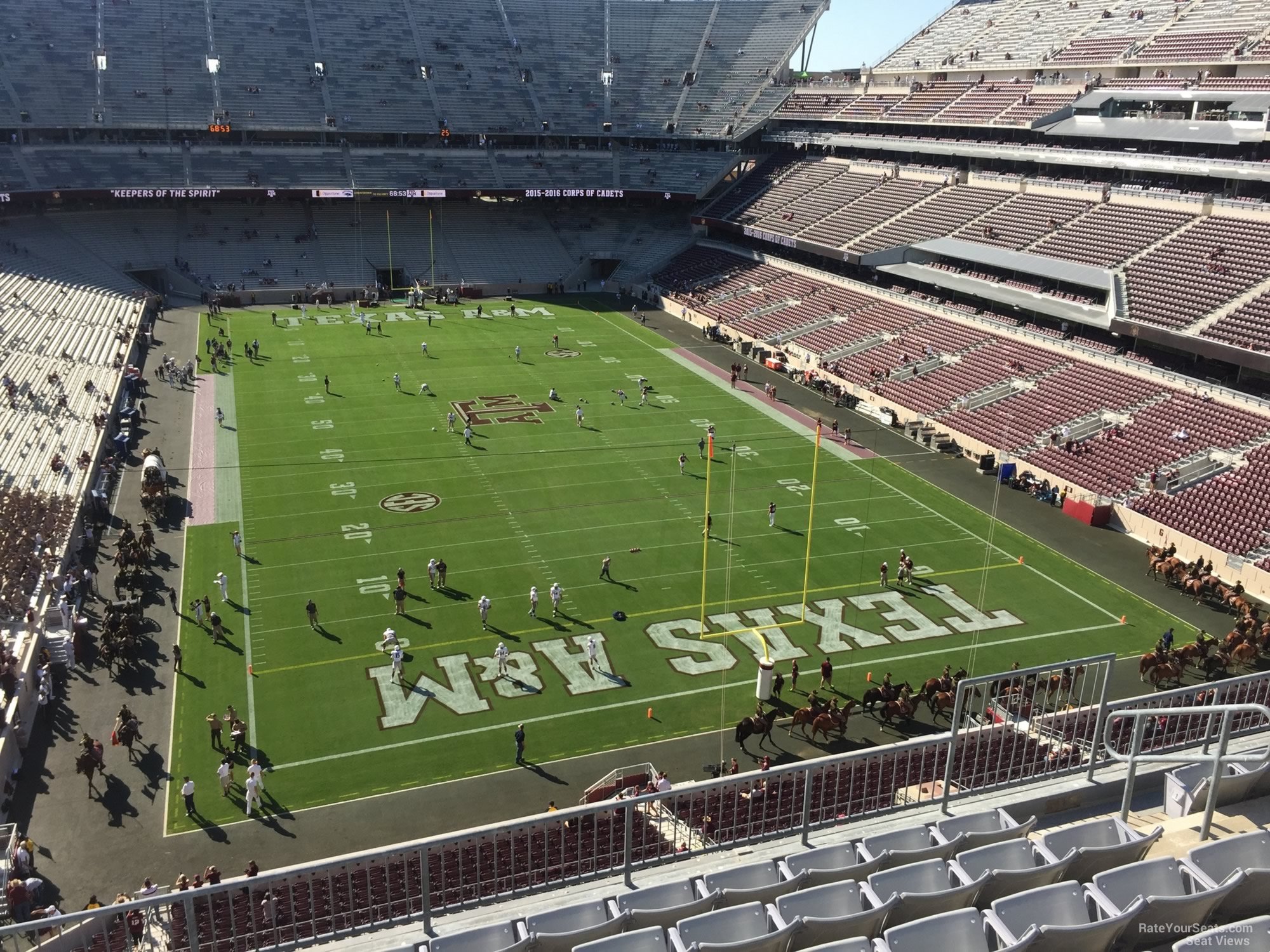section 323, row 6 seat view  - kyle field