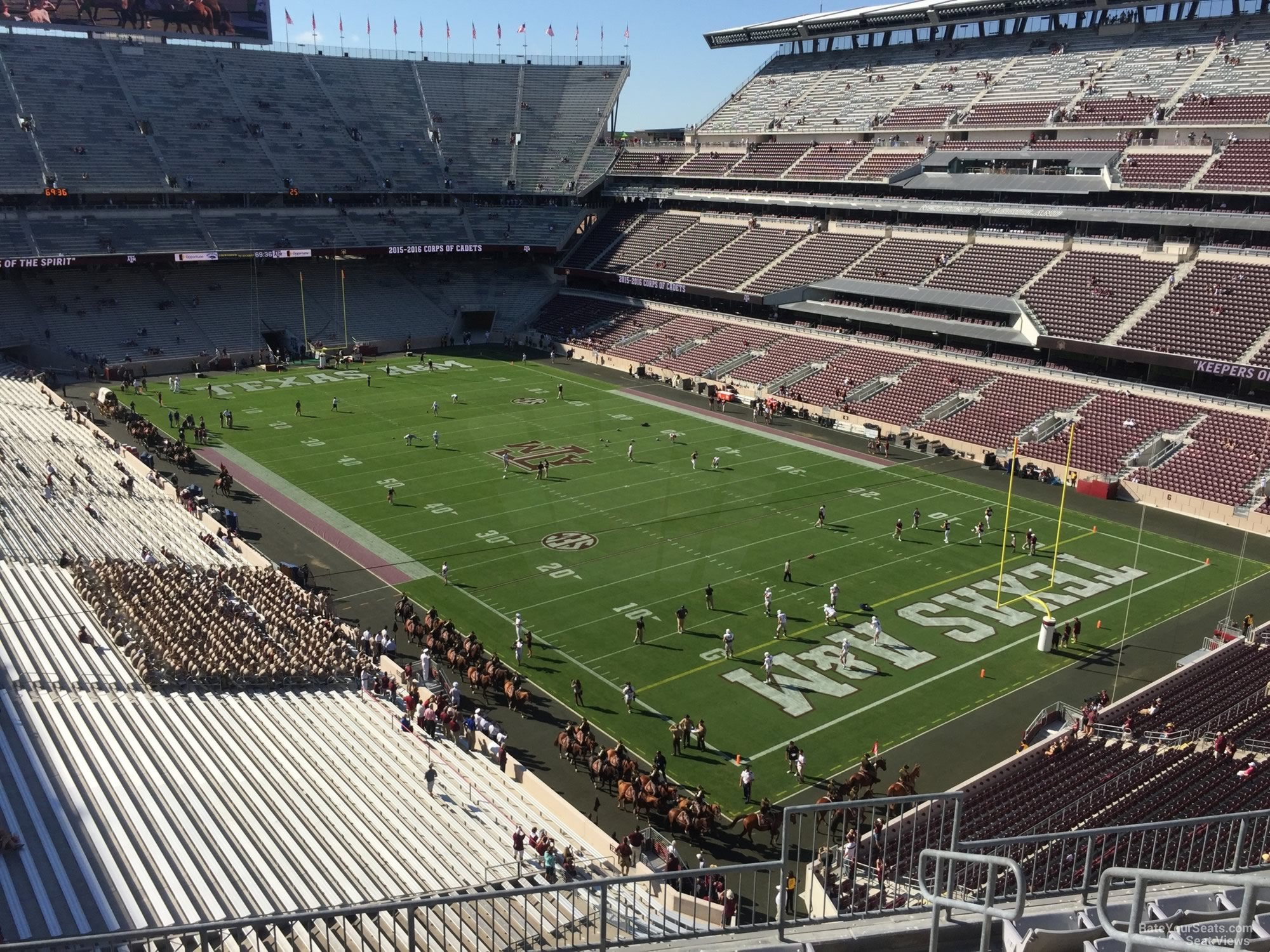 section 327, row 6 seat view  - kyle field