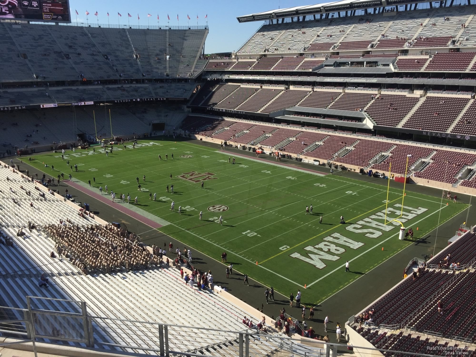 section 328, row 6 seat view  - kyle field