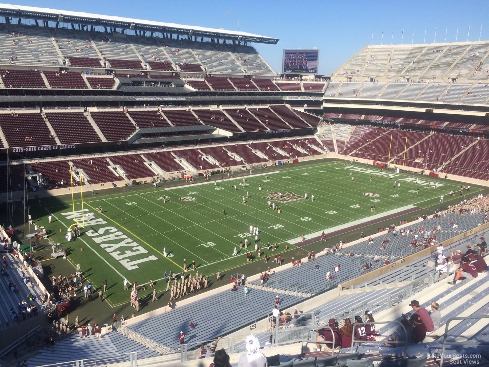 section 340, row 14 seat view  - kyle field
