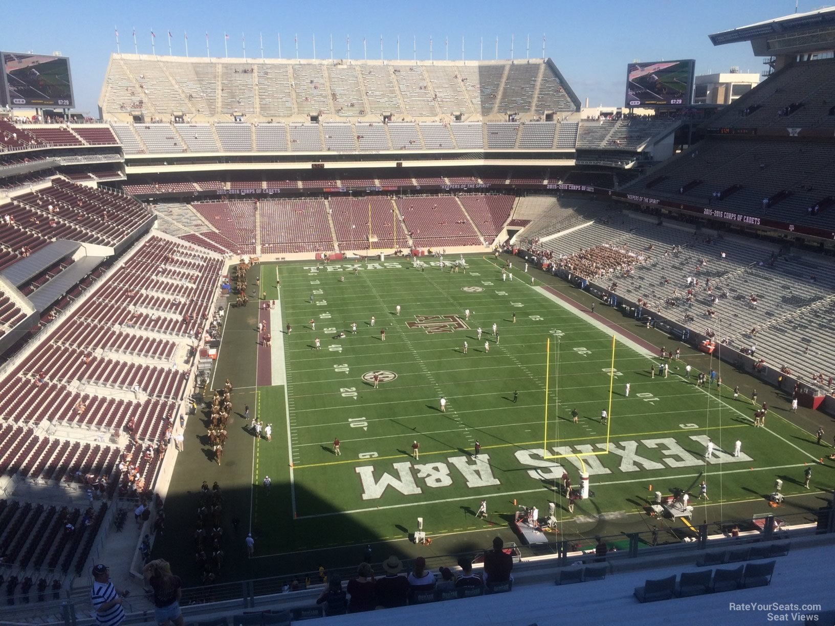 section 348, row 14 seat view  - kyle field