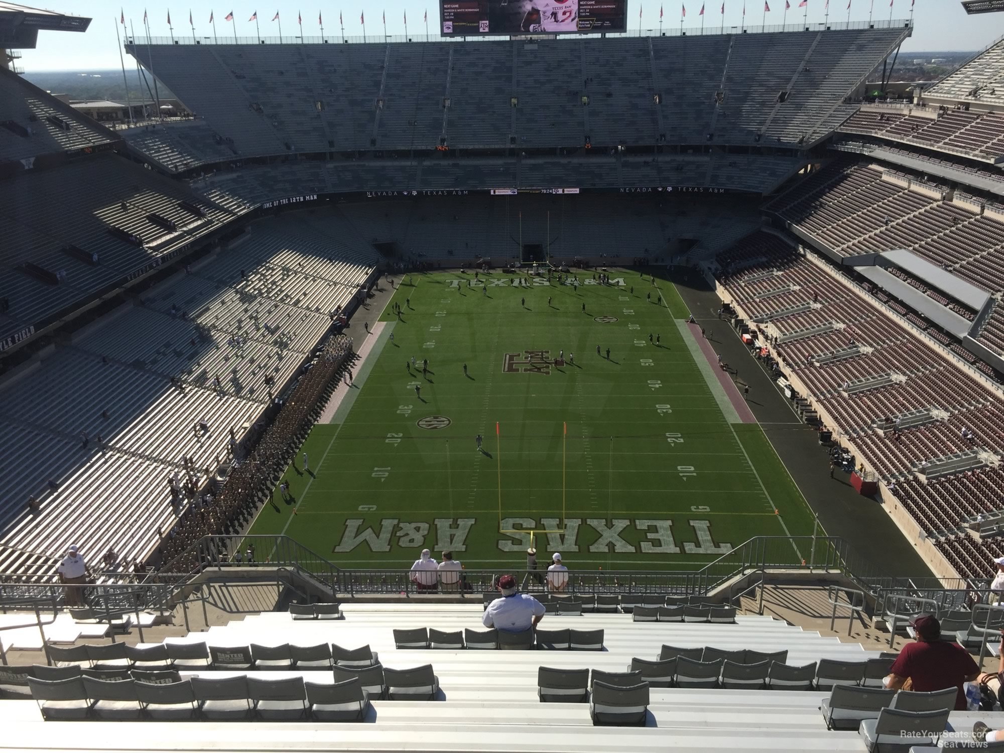 section 415, row 20 seat view  - kyle field