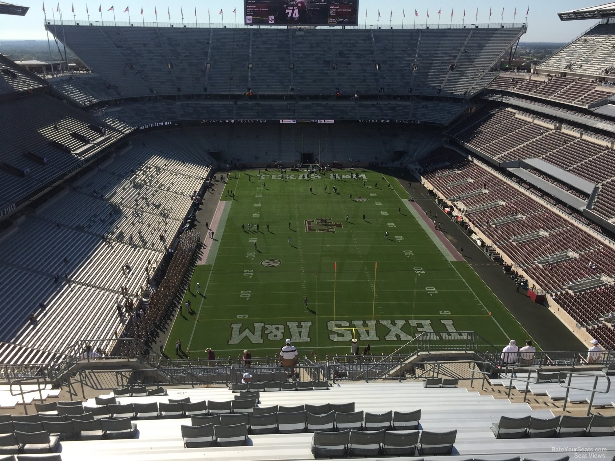 section 416, row 20 seat view  - kyle field