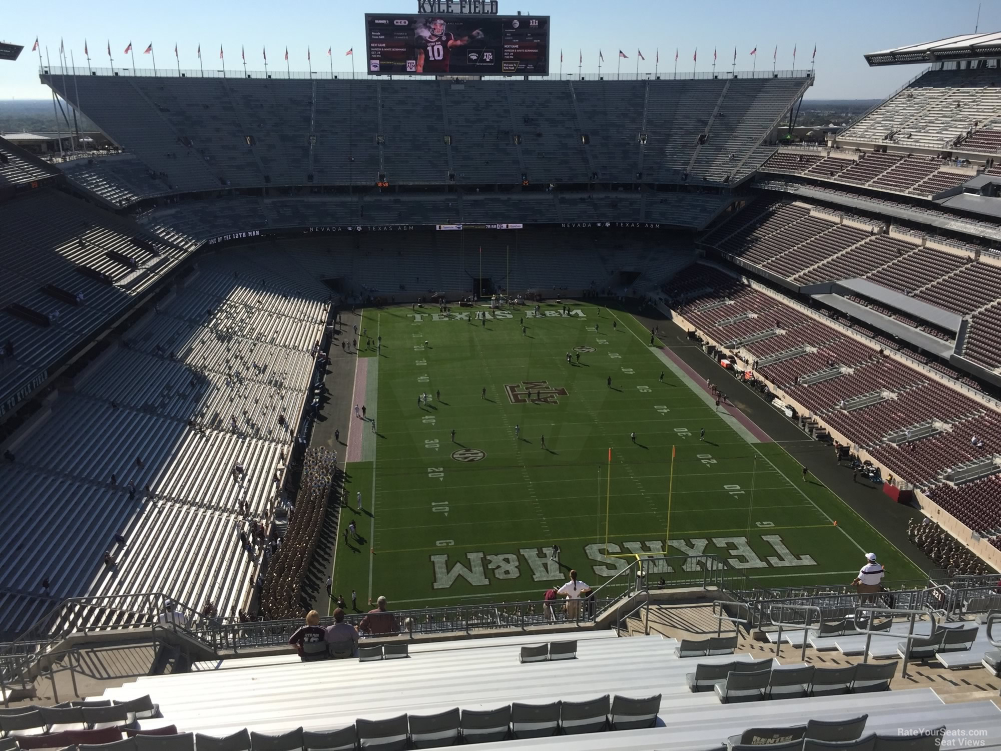 section 417, row 20 seat view  - kyle field