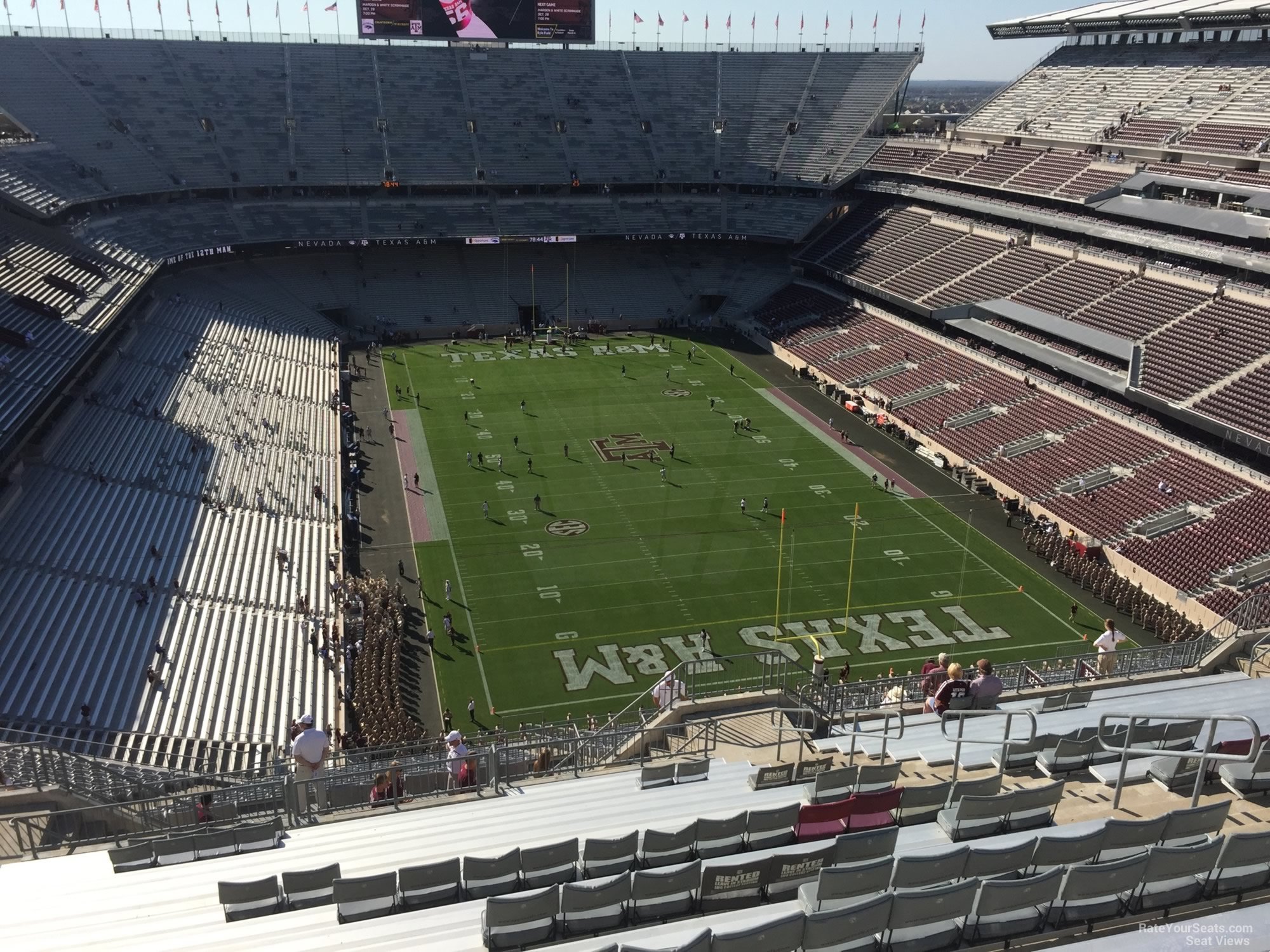 section 418, row 20 seat view  - kyle field