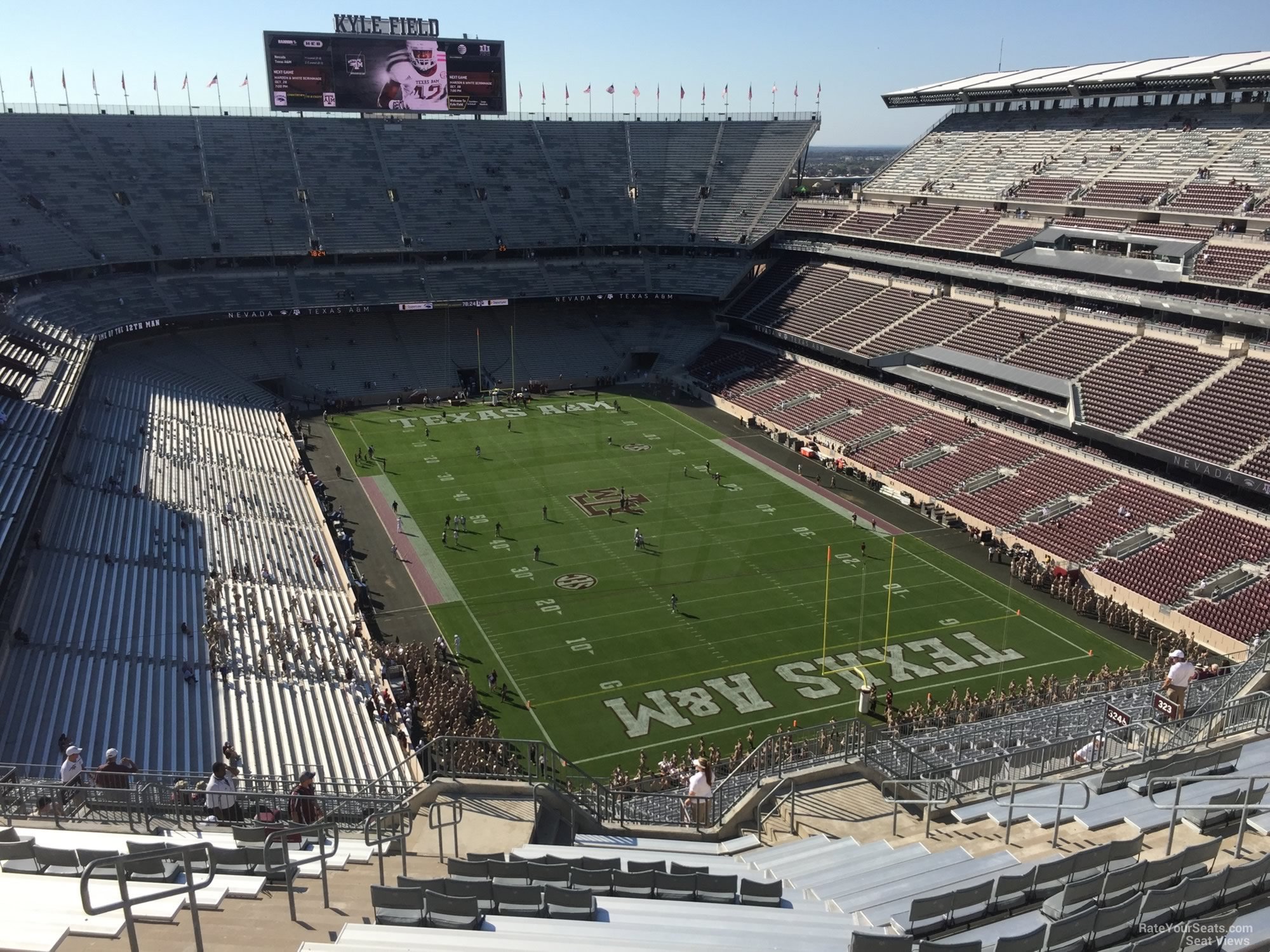 section 419, row 20 seat view  - kyle field
