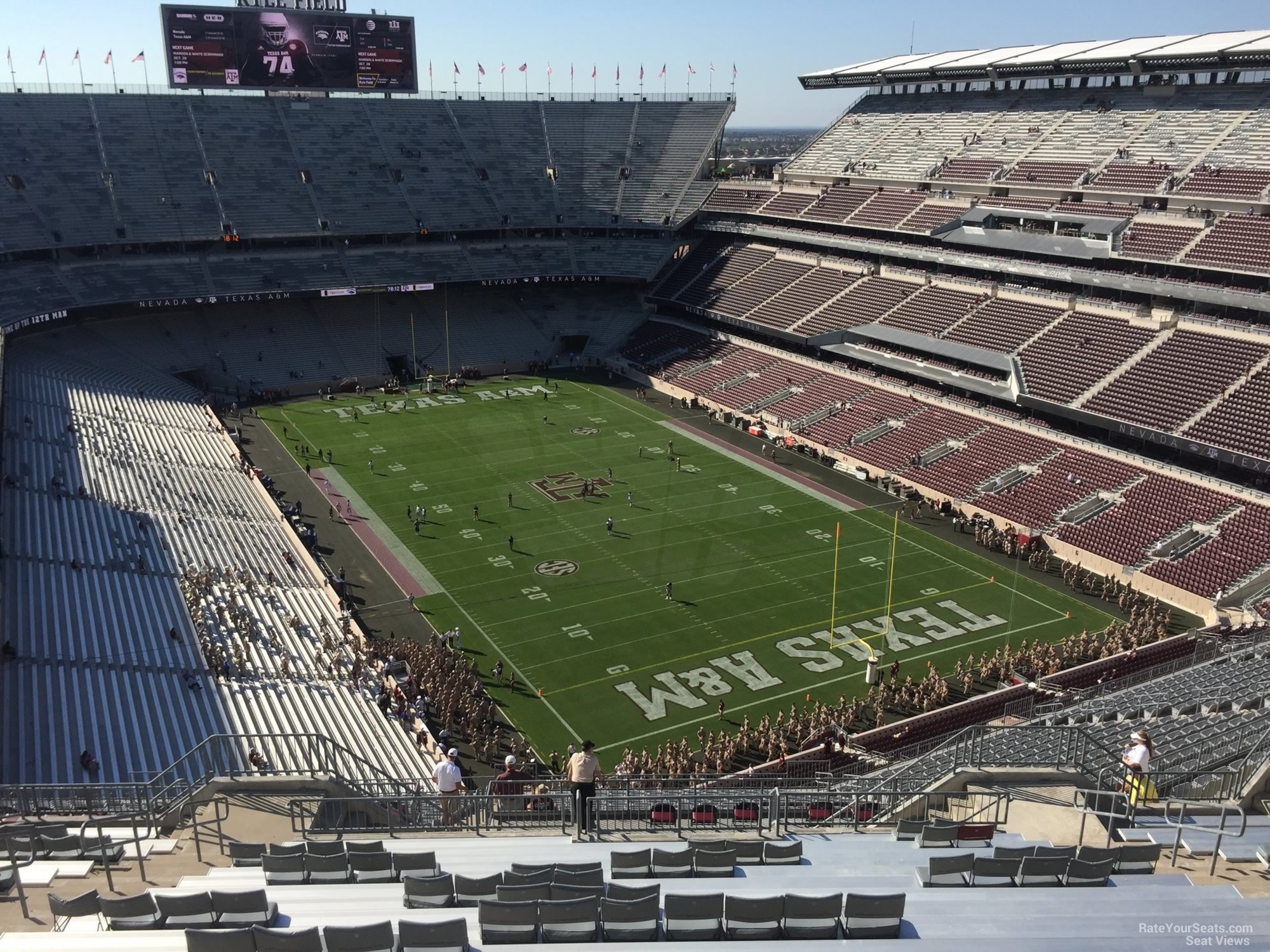 section 420, row 20 seat view  - kyle field