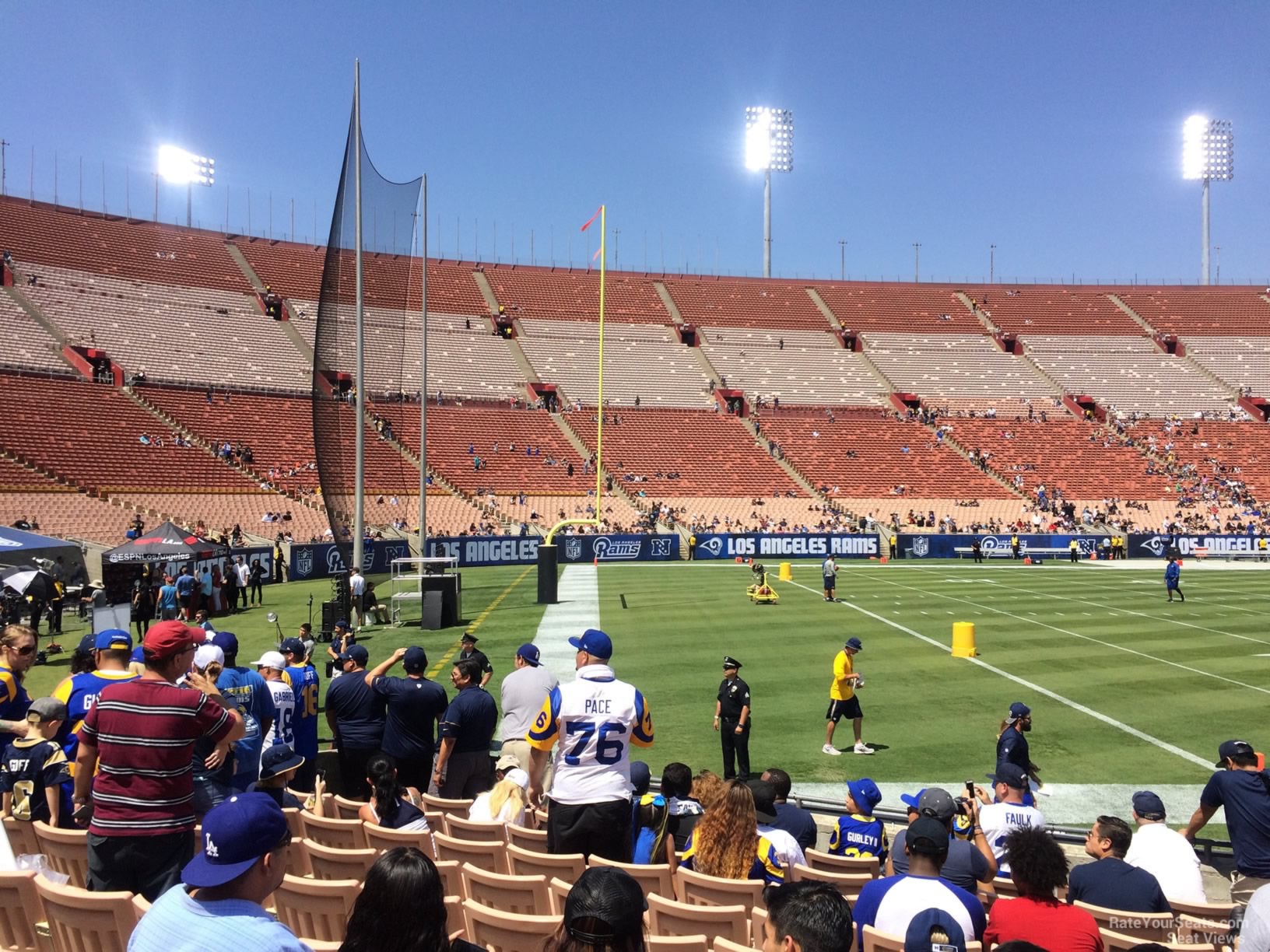 La Coliseum Seating Chart Rams