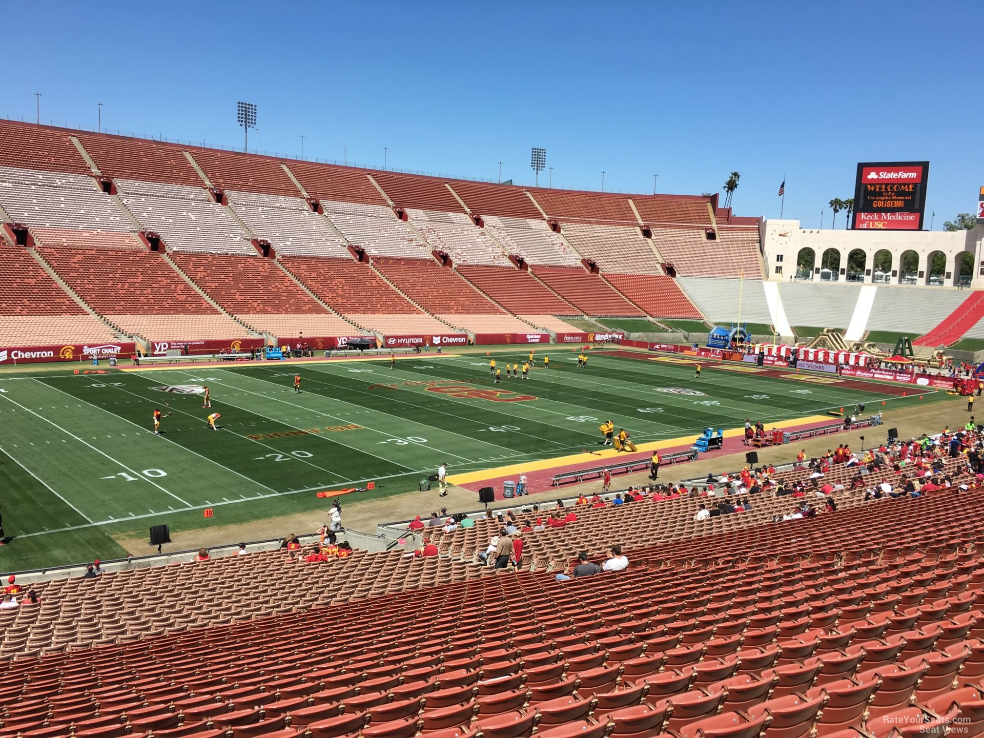 section 109a, row 39 seat view  for football - los angeles memorial coliseum