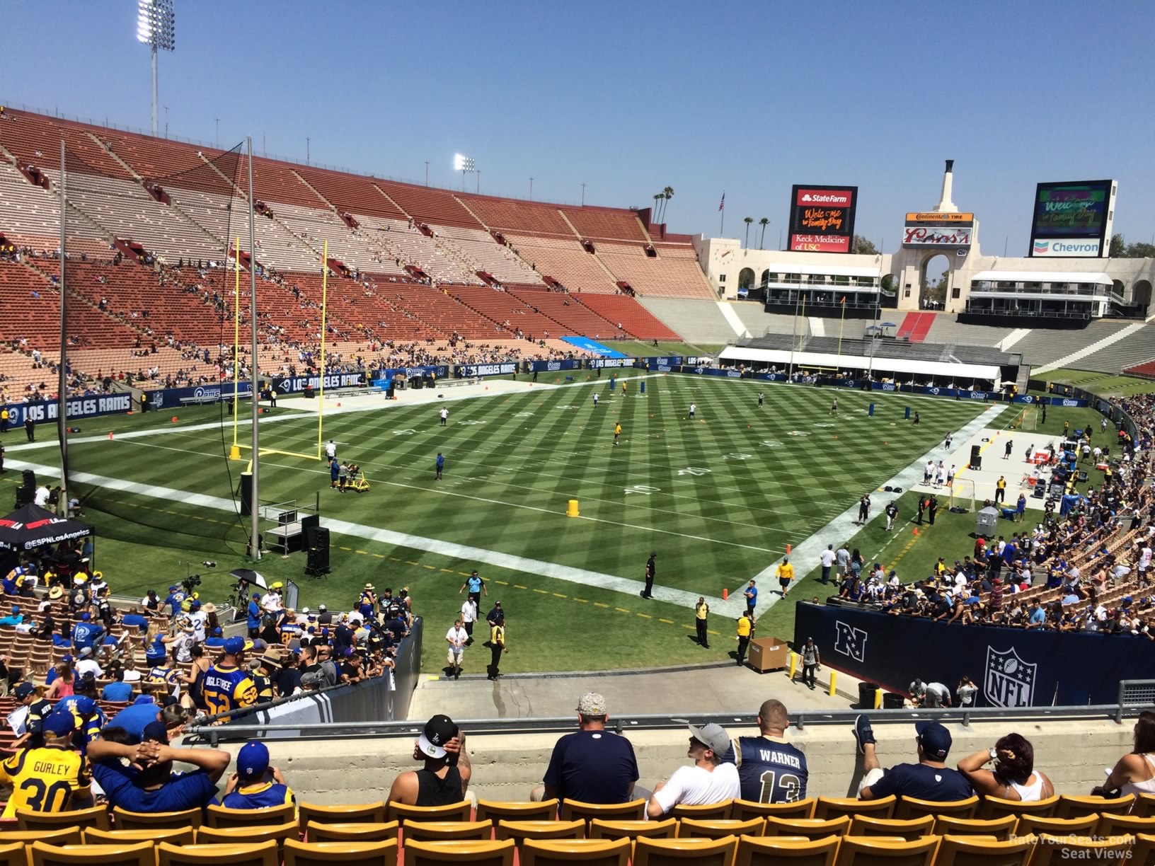 Los Angeles Coliseum Seating Chart Rams