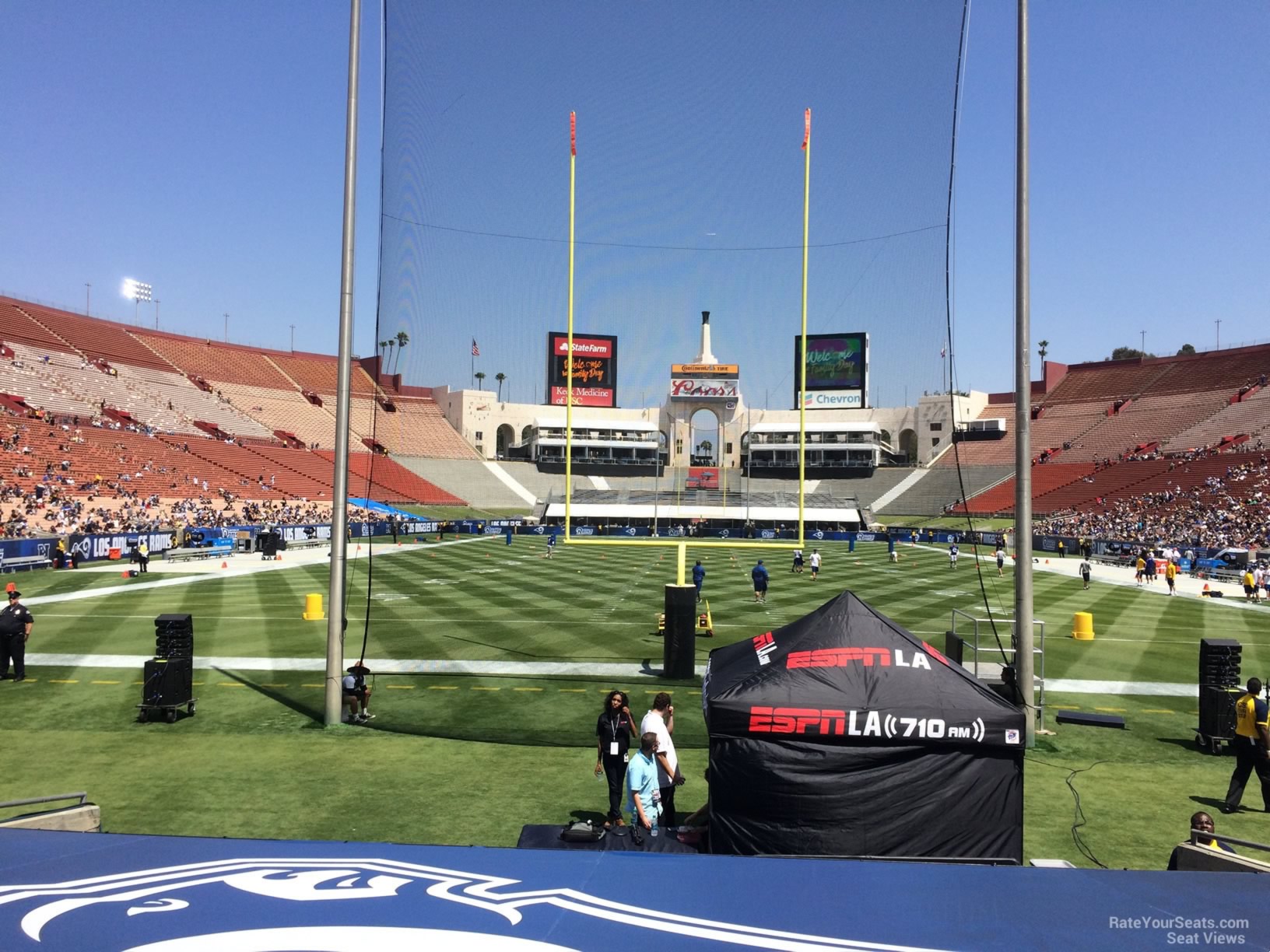 section 114, row 12 seat view  - los angeles memorial coliseum