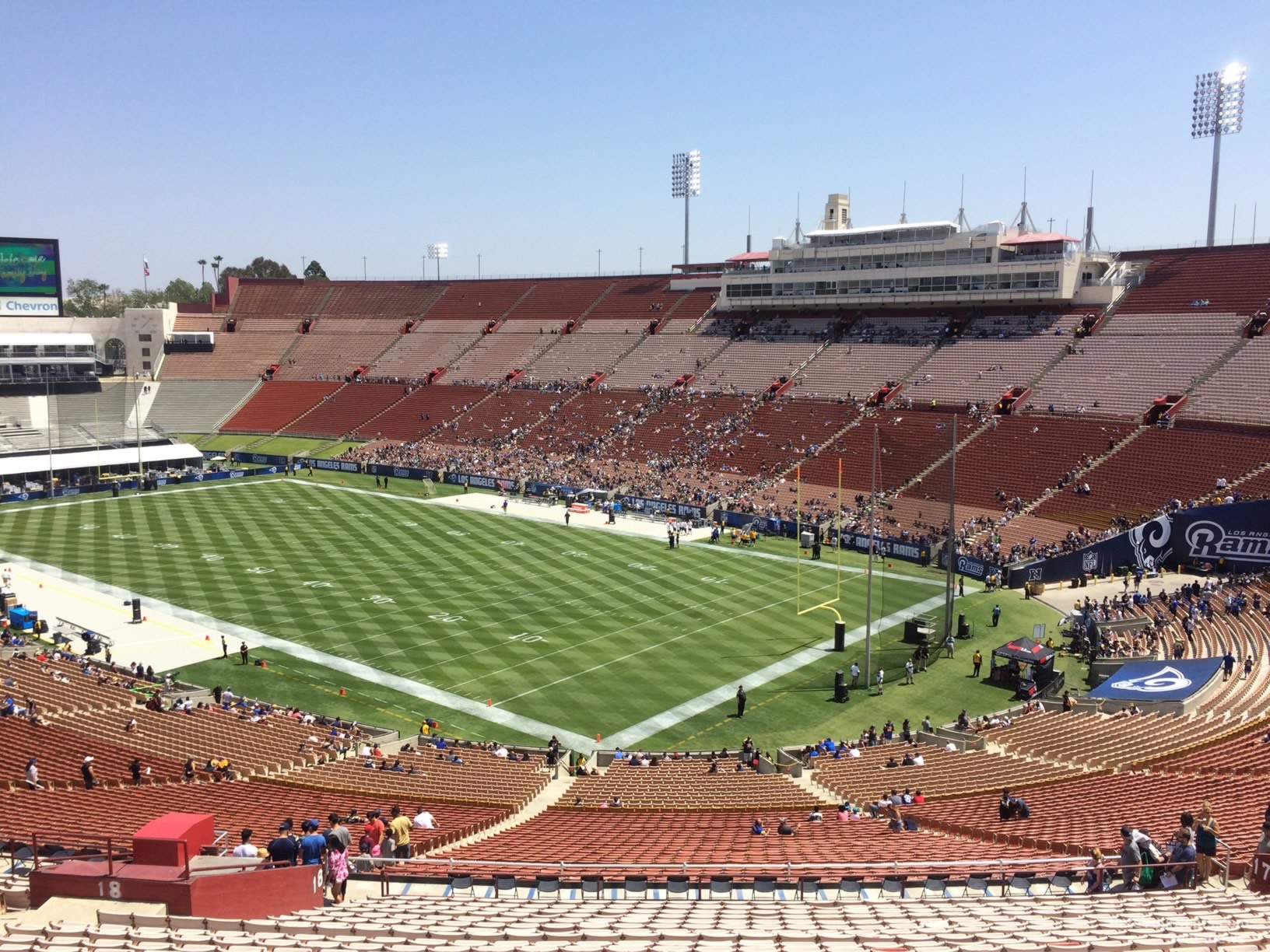 los angeles memorial coliseum section 17 rateyourseats com la coliseum seating chart with seat numbers
