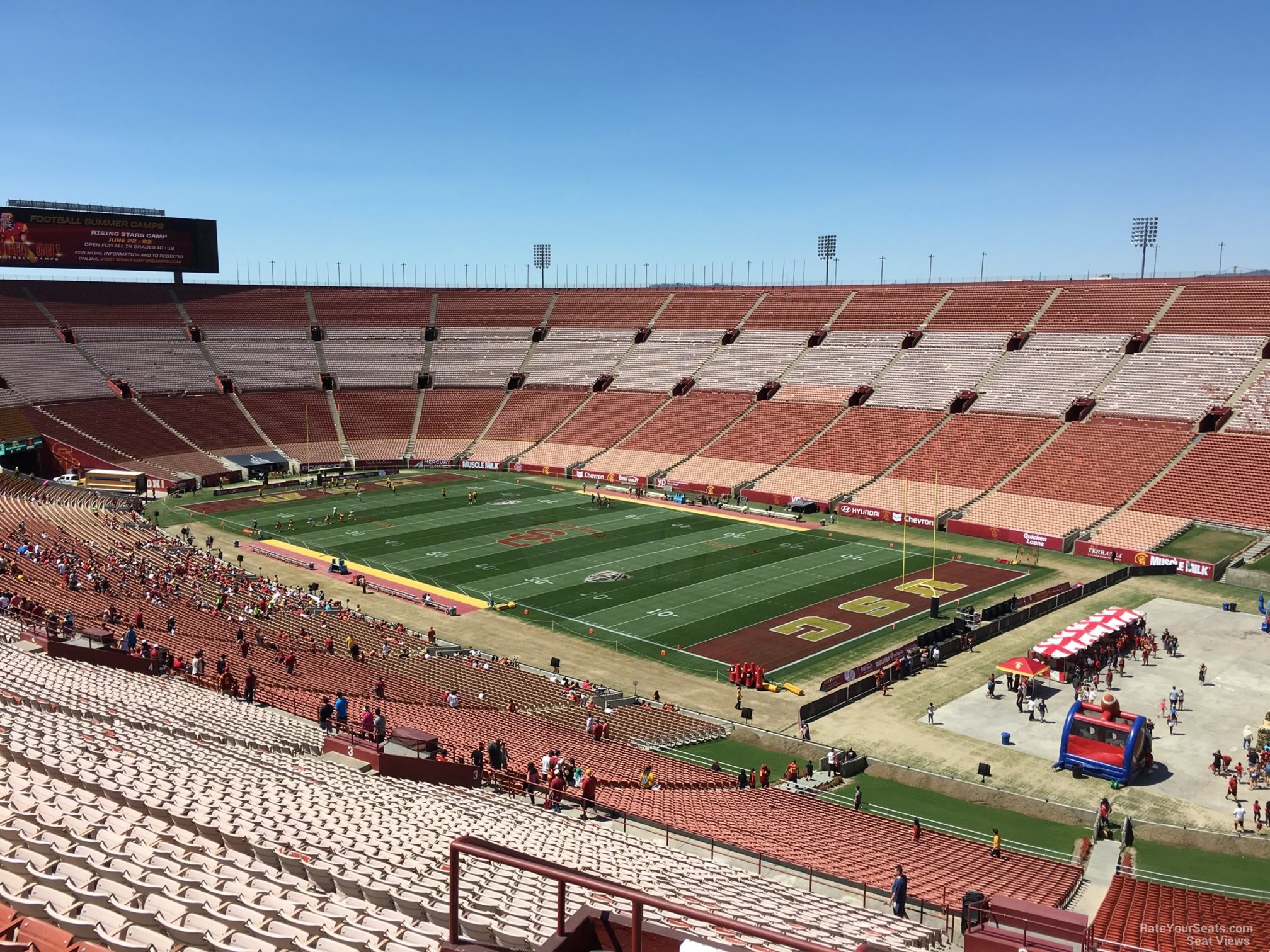 section 301, row 12 seat view  - los angeles memorial coliseum