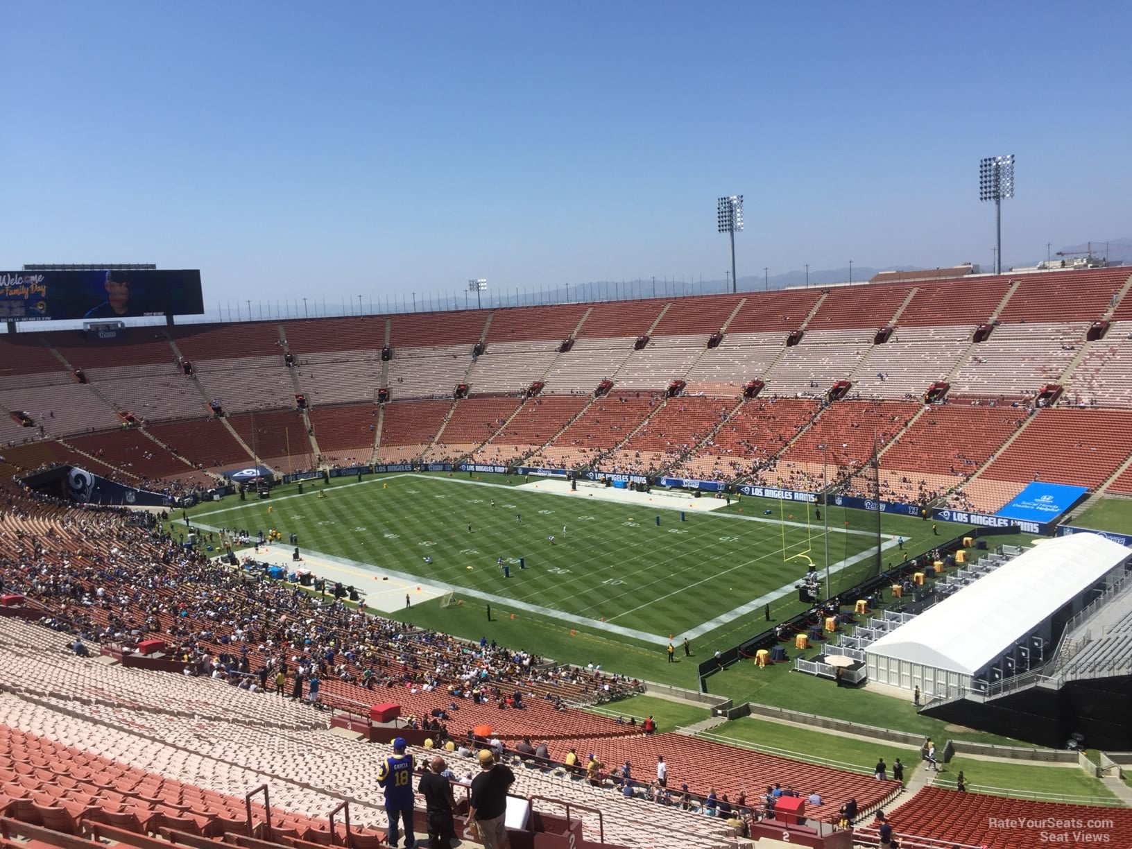 section 301, row 22 seat view  for football - los angeles memorial coliseum