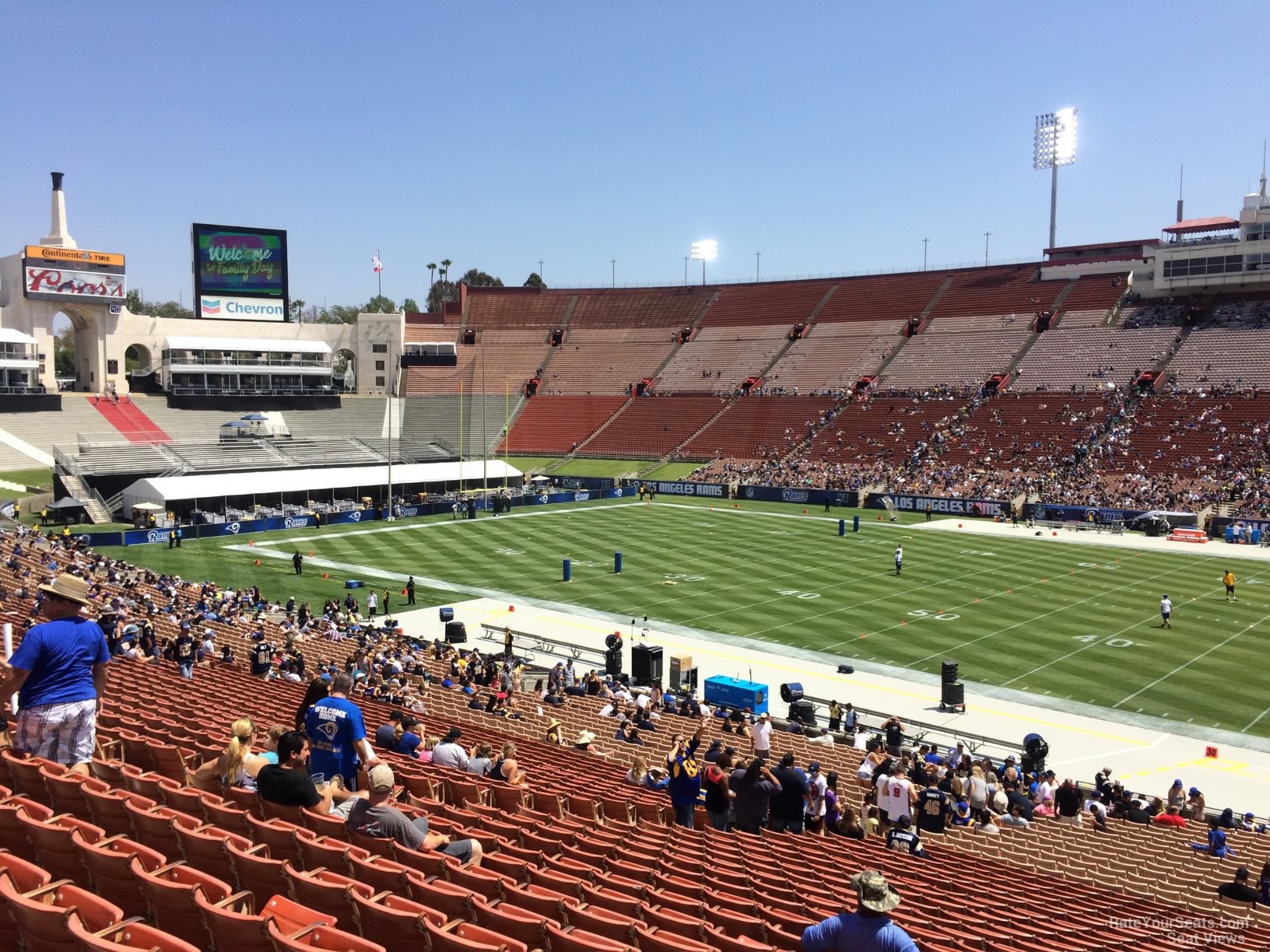 La Rams Seating Chart Coliseum