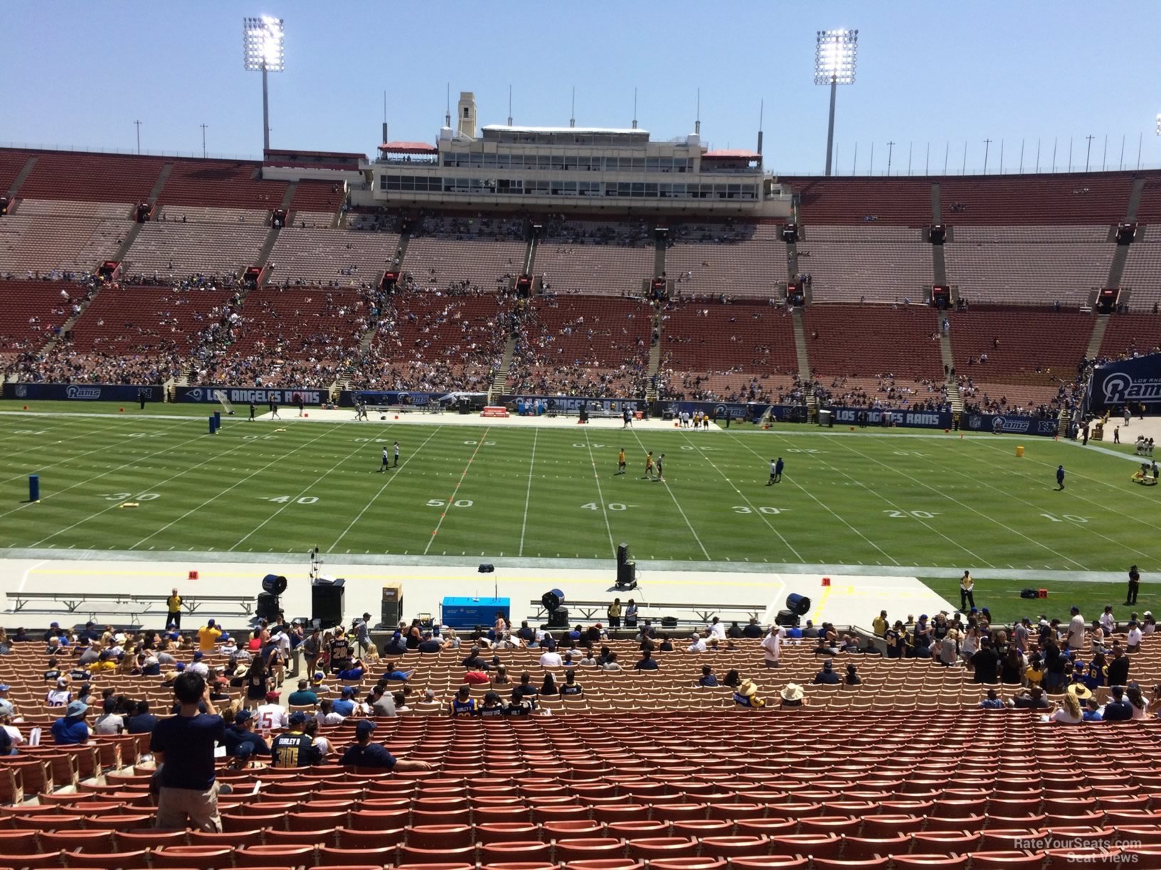 section 121a, row 39 seat view  - los angeles memorial coliseum