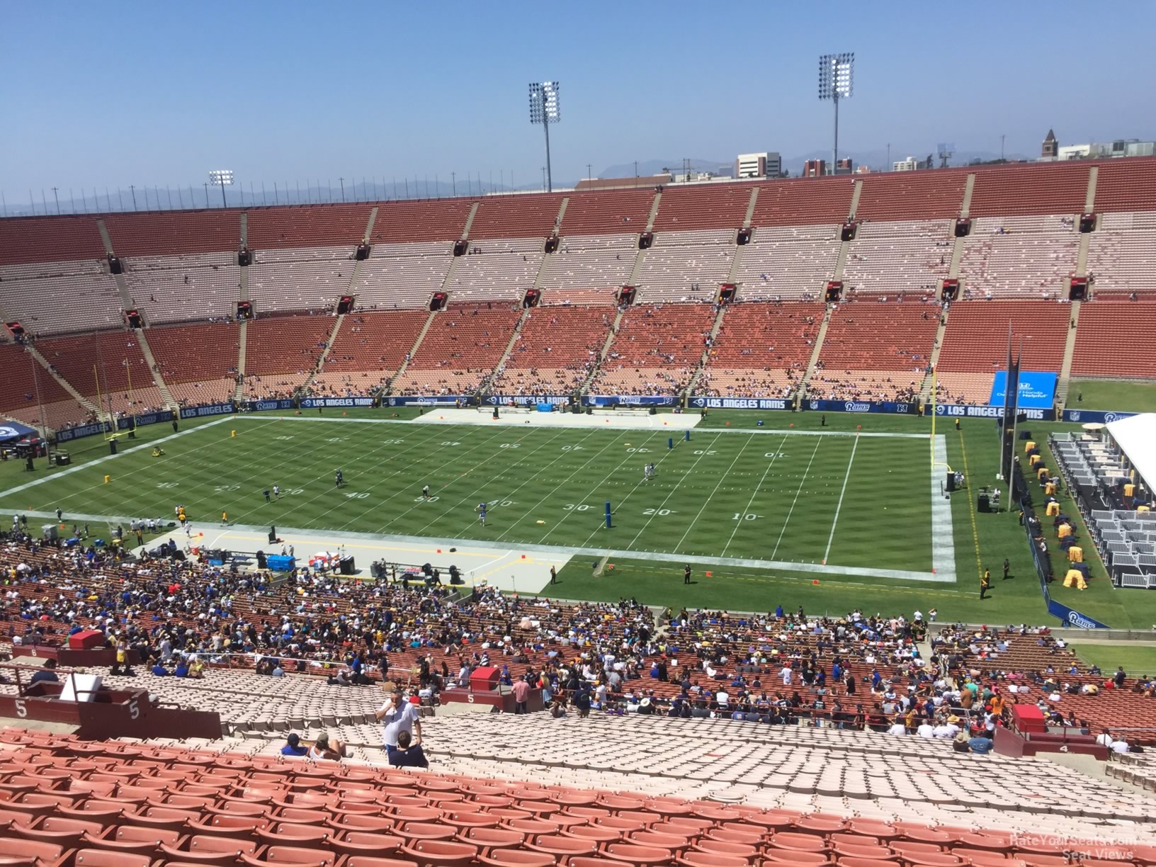 section 303b, row 14 seat view  for football - los angeles memorial coliseum