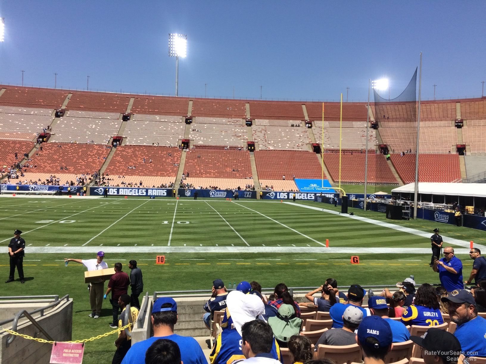 La Coliseum Seating Chart Rams