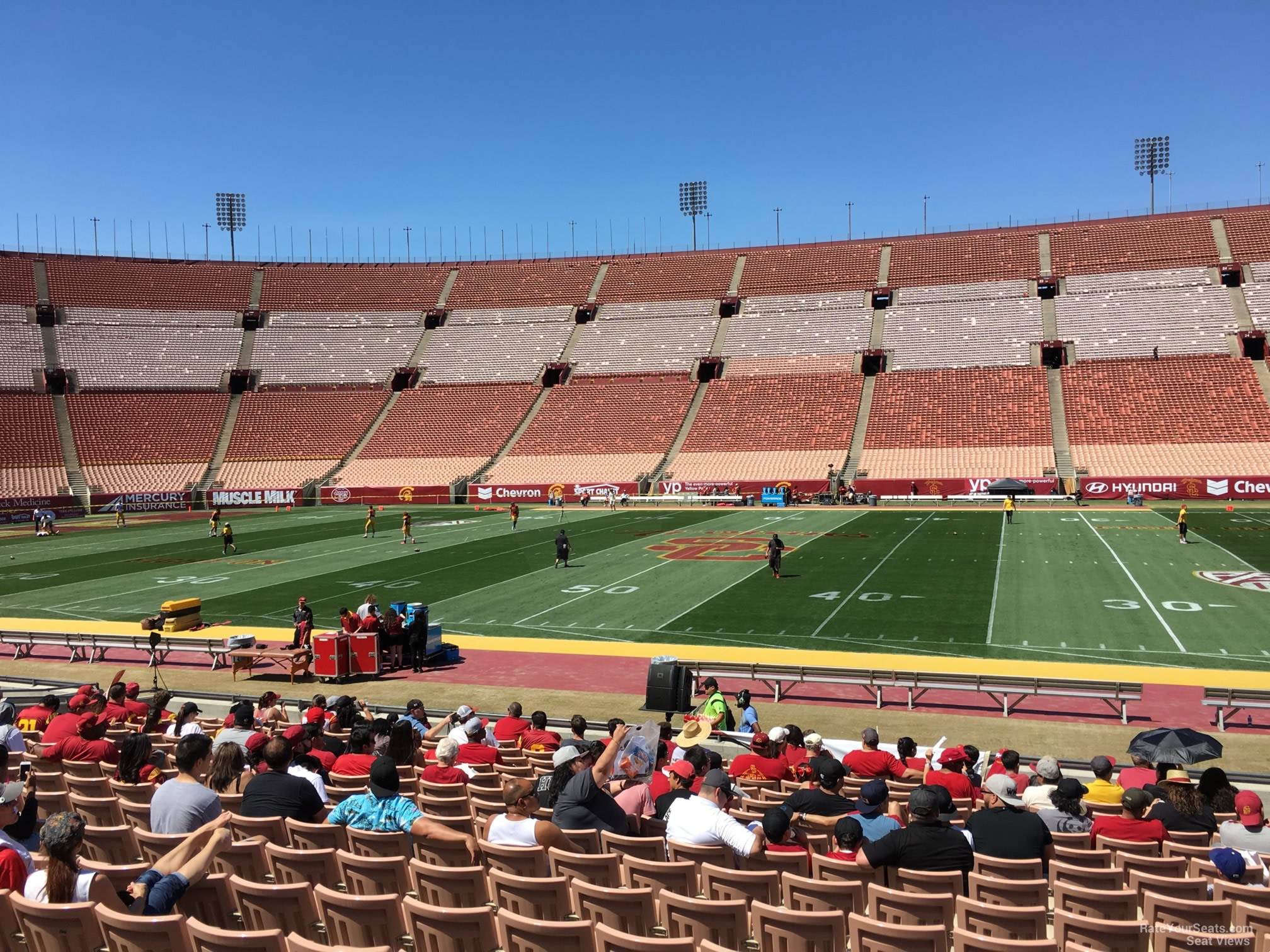 La Memorial Coliseum Seating Chart Rows