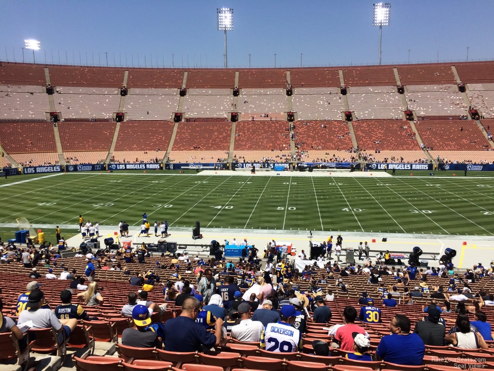 section 106b, row 39 seat view  for football - los angeles memorial coliseum