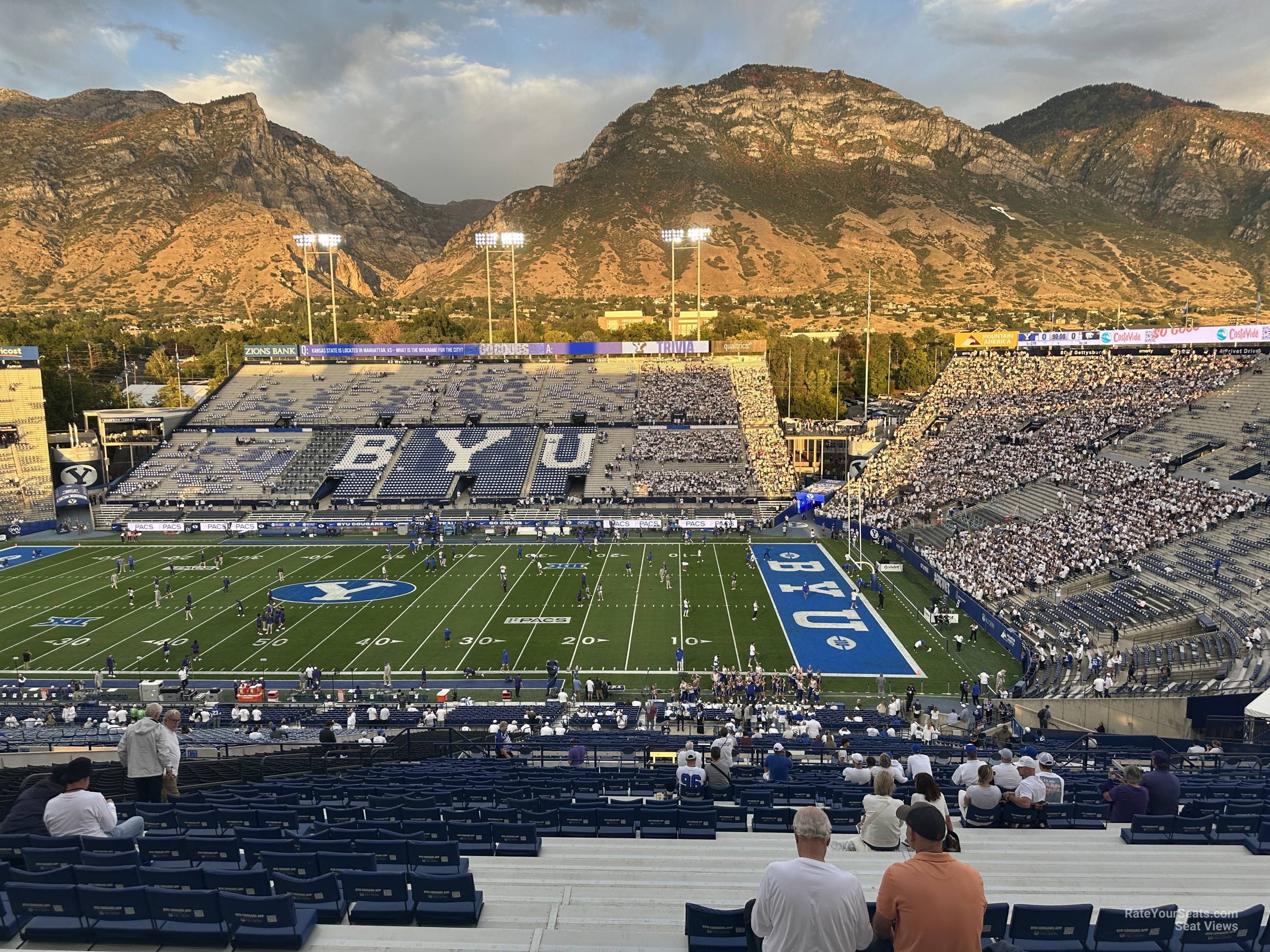 section 102, row 35 seat view  - lavell edwards stadium
