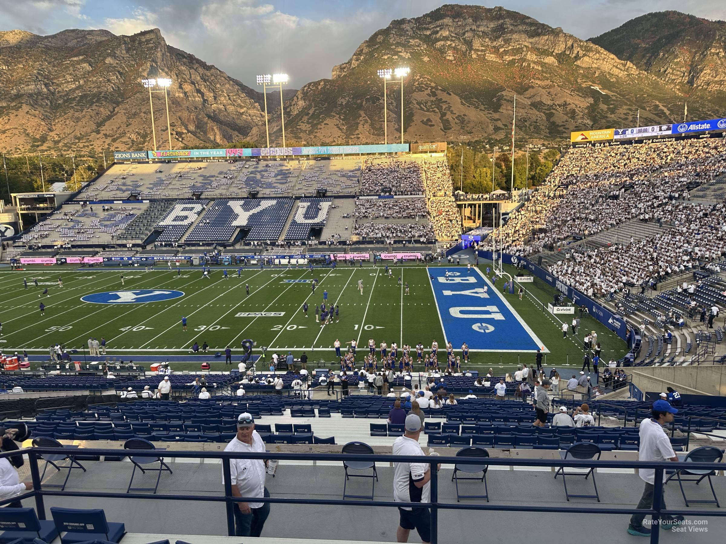 section 102, row 5 seat view  - lavell edwards stadium