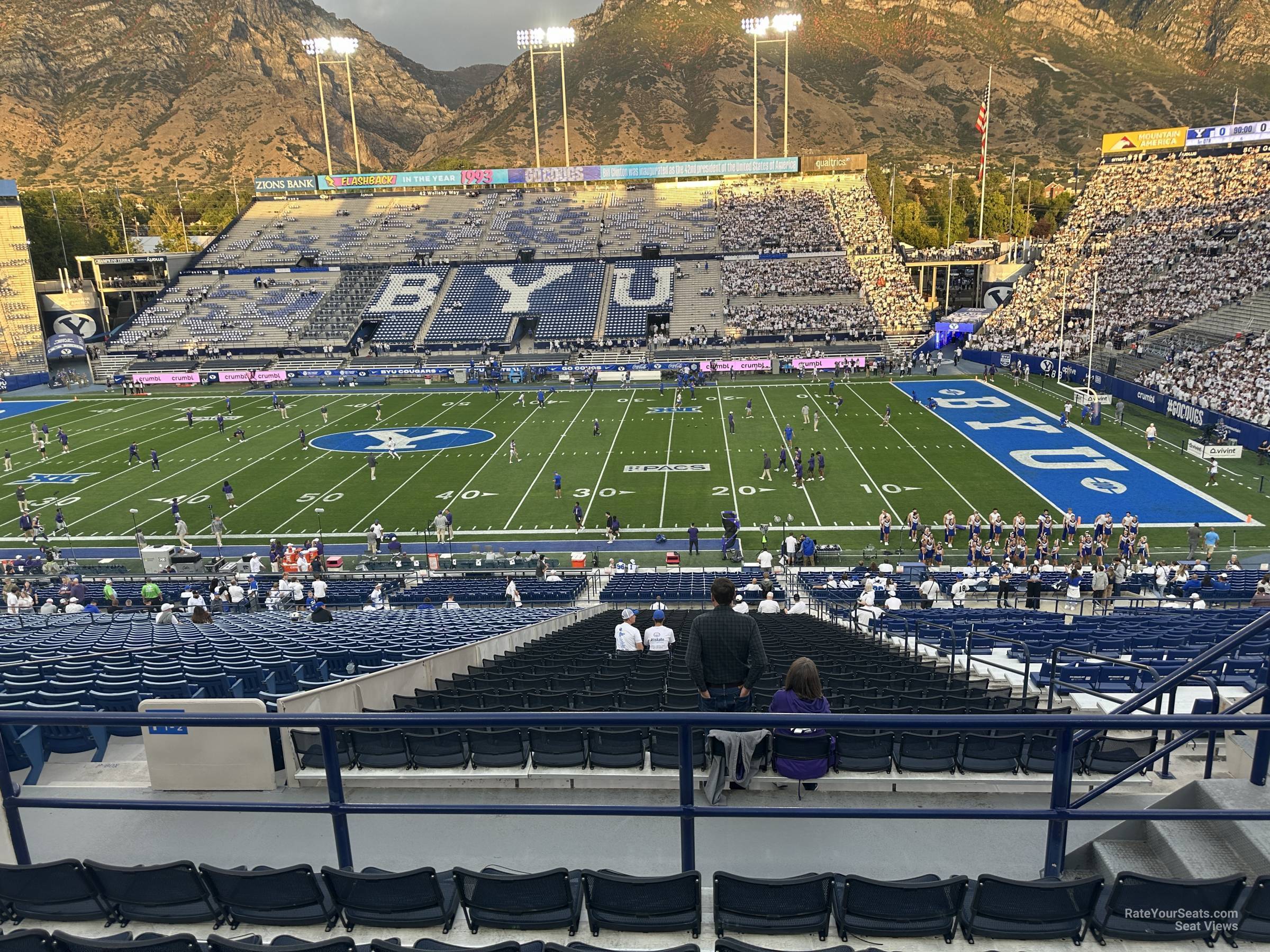 section 103, row 5 seat view  - lavell edwards stadium