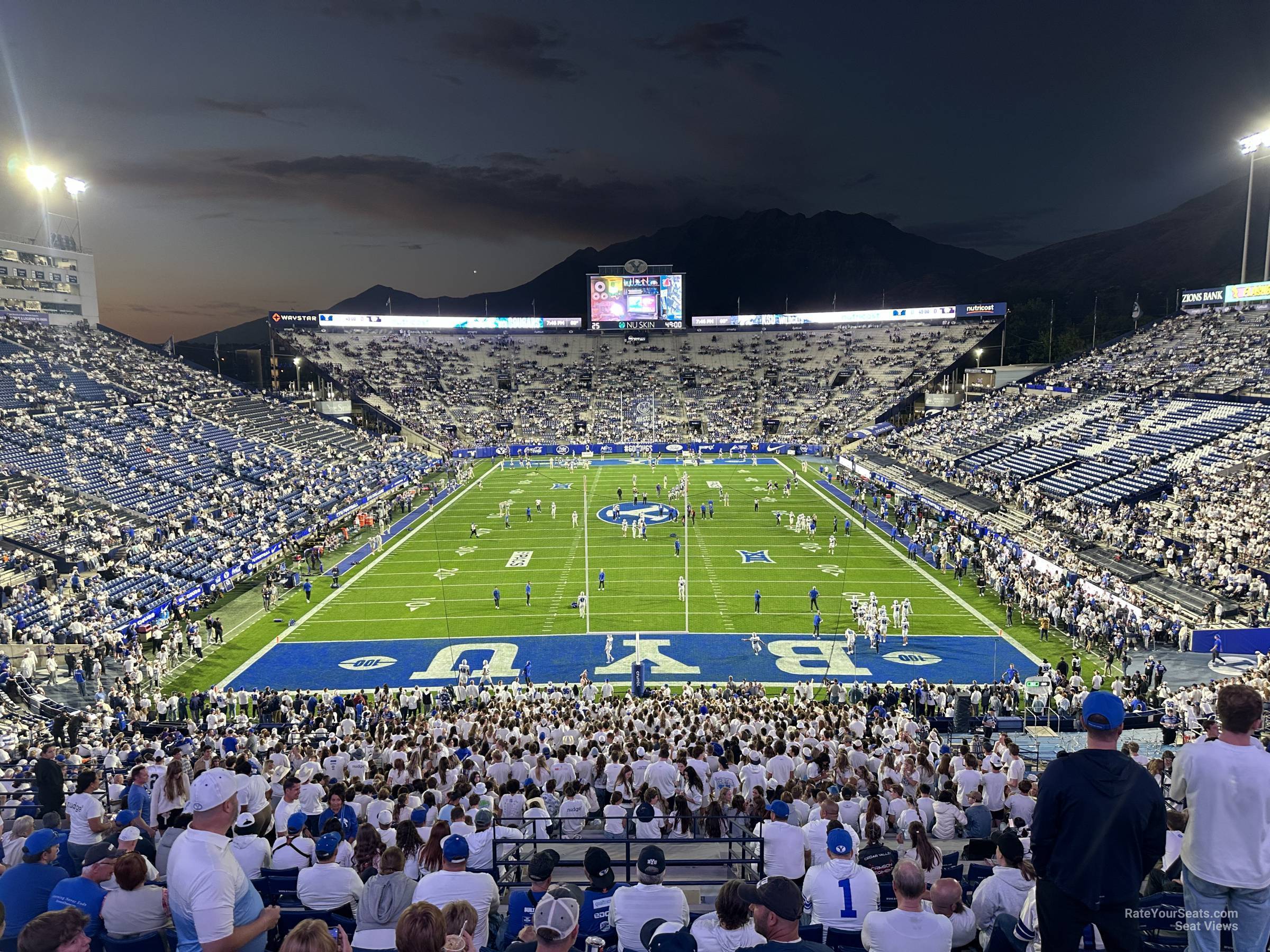 section 145, row 20 seat view  - lavell edwards stadium