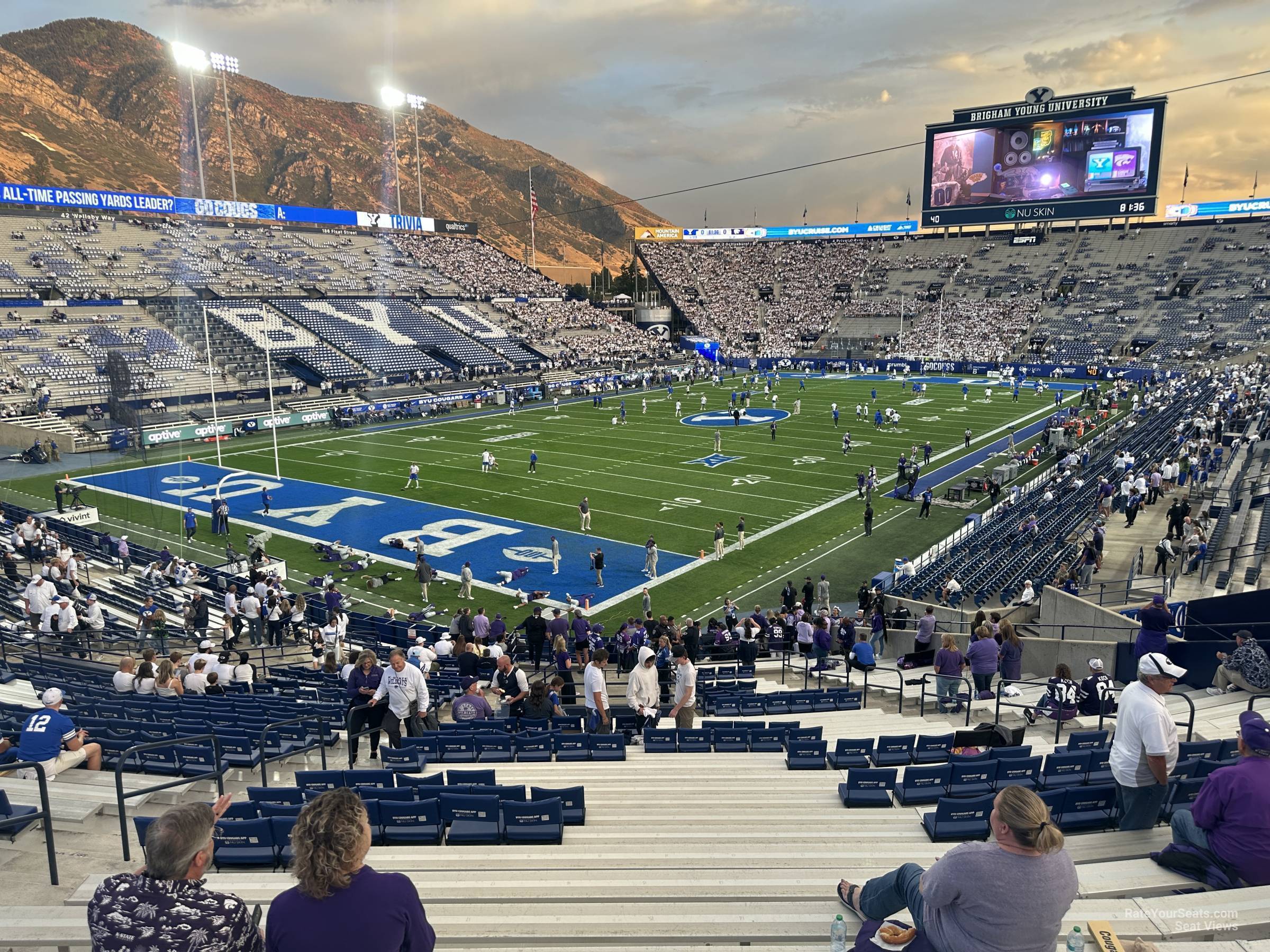 section 22, row 40 seat view  - lavell edwards stadium
