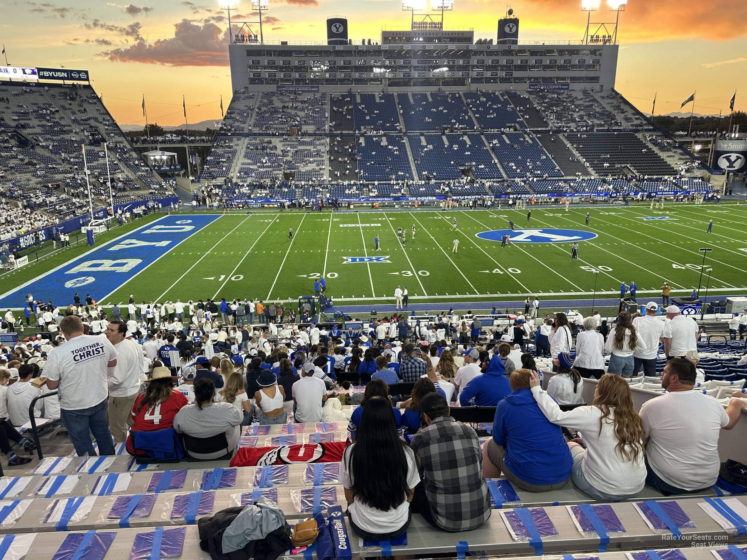 section 35b, row 40 seat view  - lavell edwards stadium