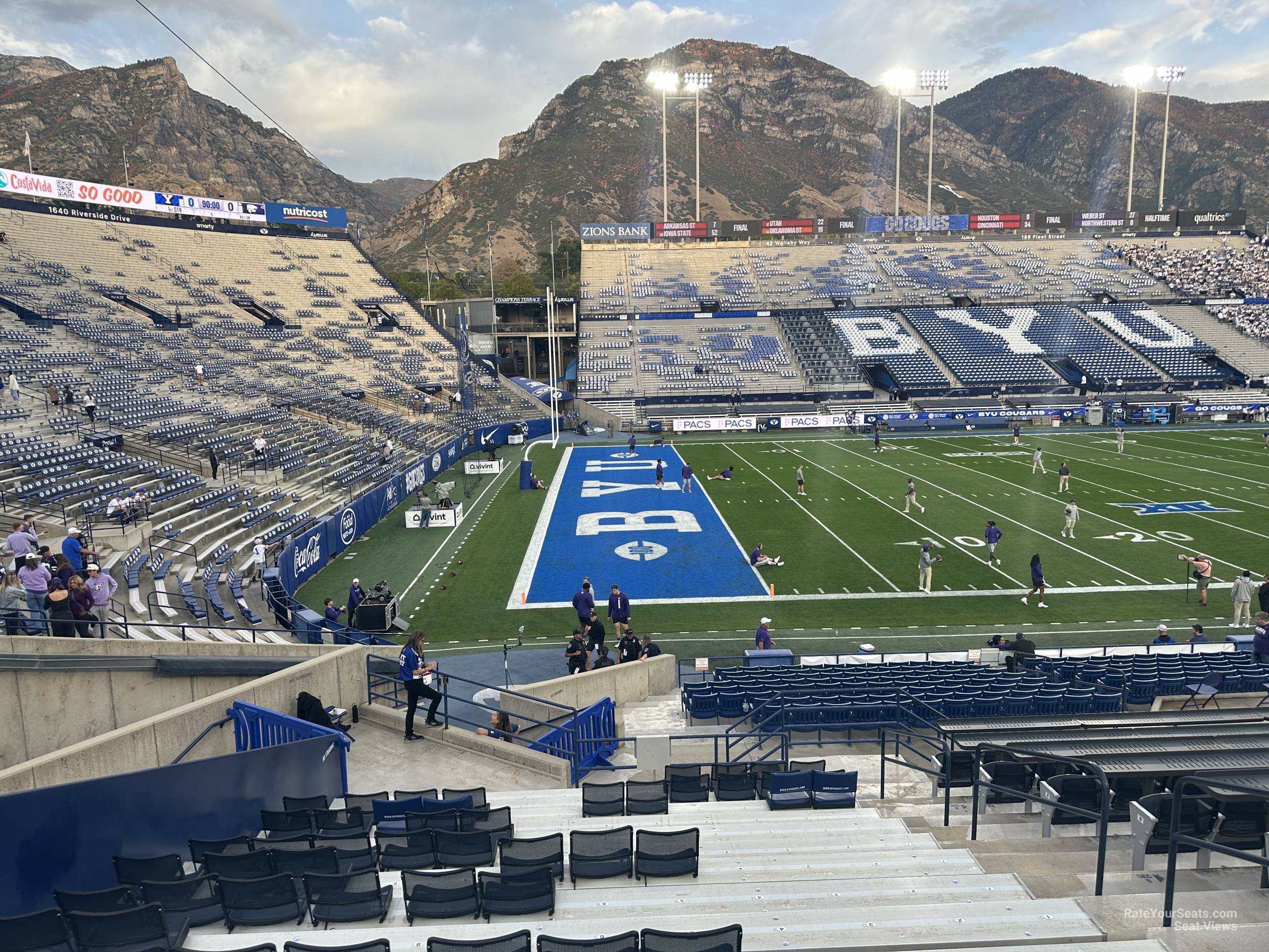 section 9, row 25 seat view - lavell edwards stadium