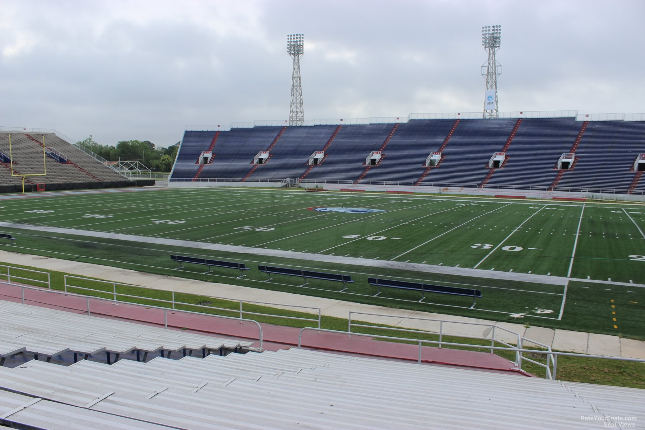 section d, row 17 seat view  - ladd peebles stadium