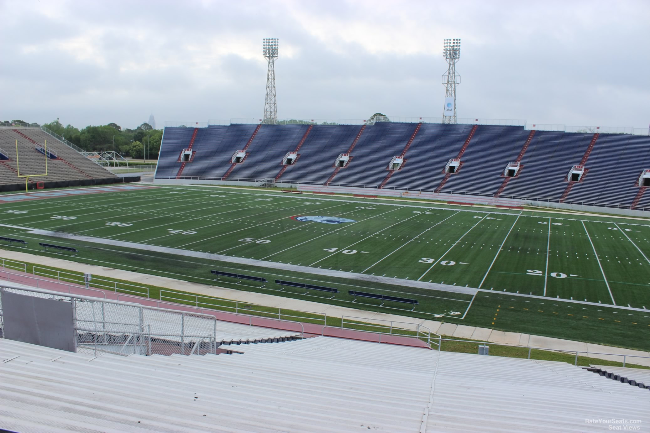 section d, row 36 seat view  - ladd peebles stadium