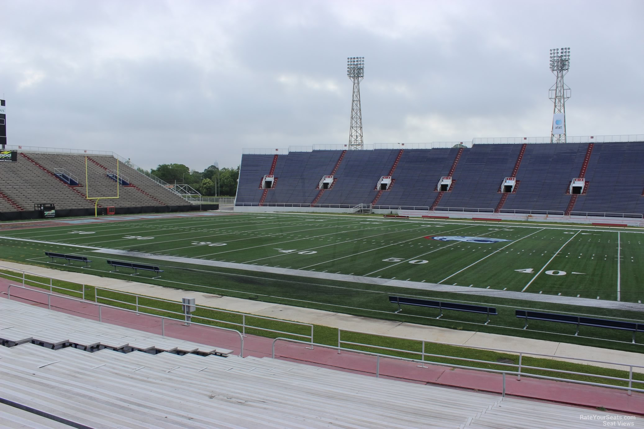 section e, row 17 seat view  - ladd peebles stadium